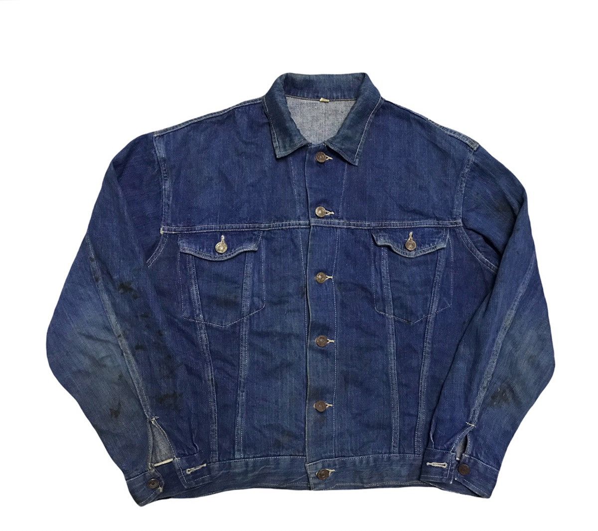 Vintage vintage 80s trucker jacket Size US L / EU 52-54 / 3 - 1 Thumbnail