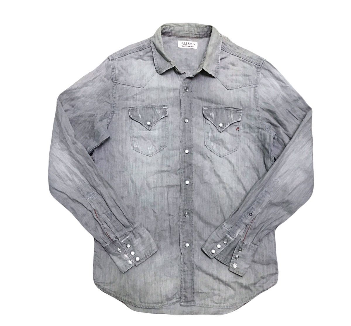 Replay Replay snap button shirts Size US S / EU 44-46 / 1 - 1 Thumbnail