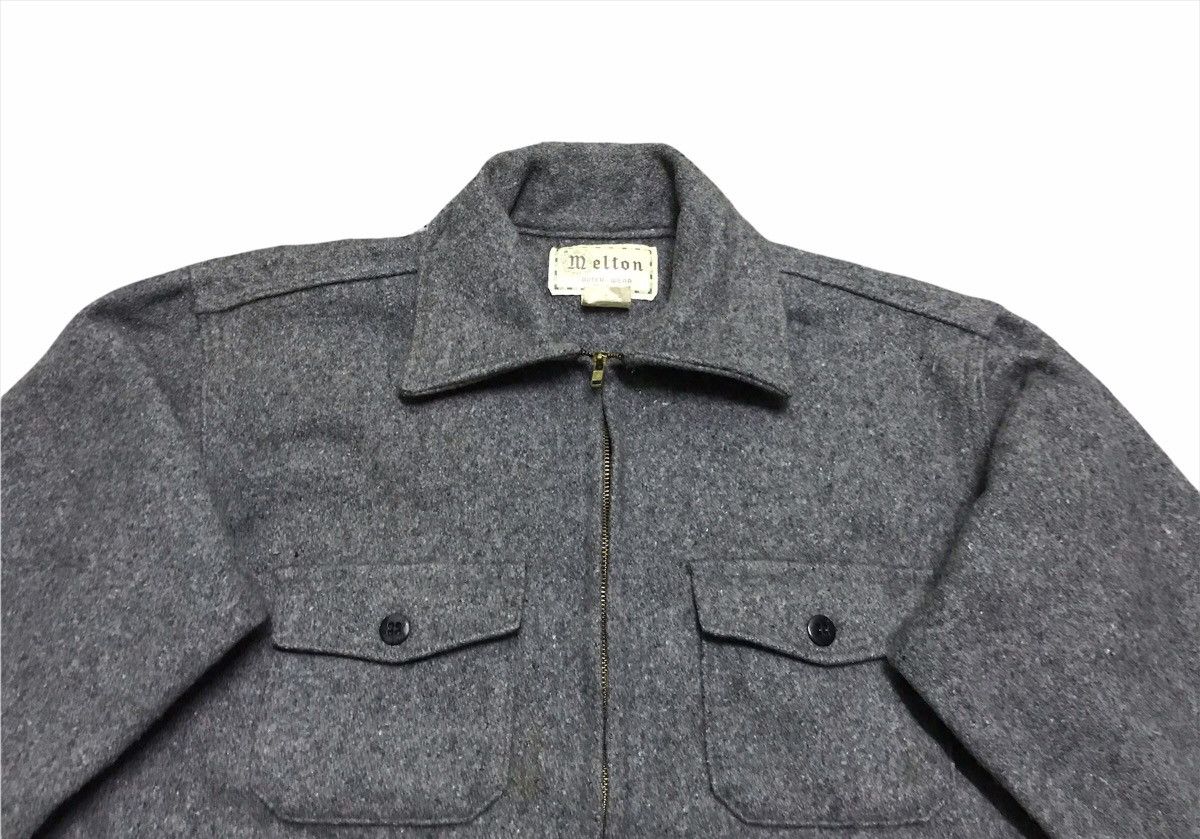 Vintage Melton wool jacket Size US L / EU 52-54 / 3 - 3 Thumbnail