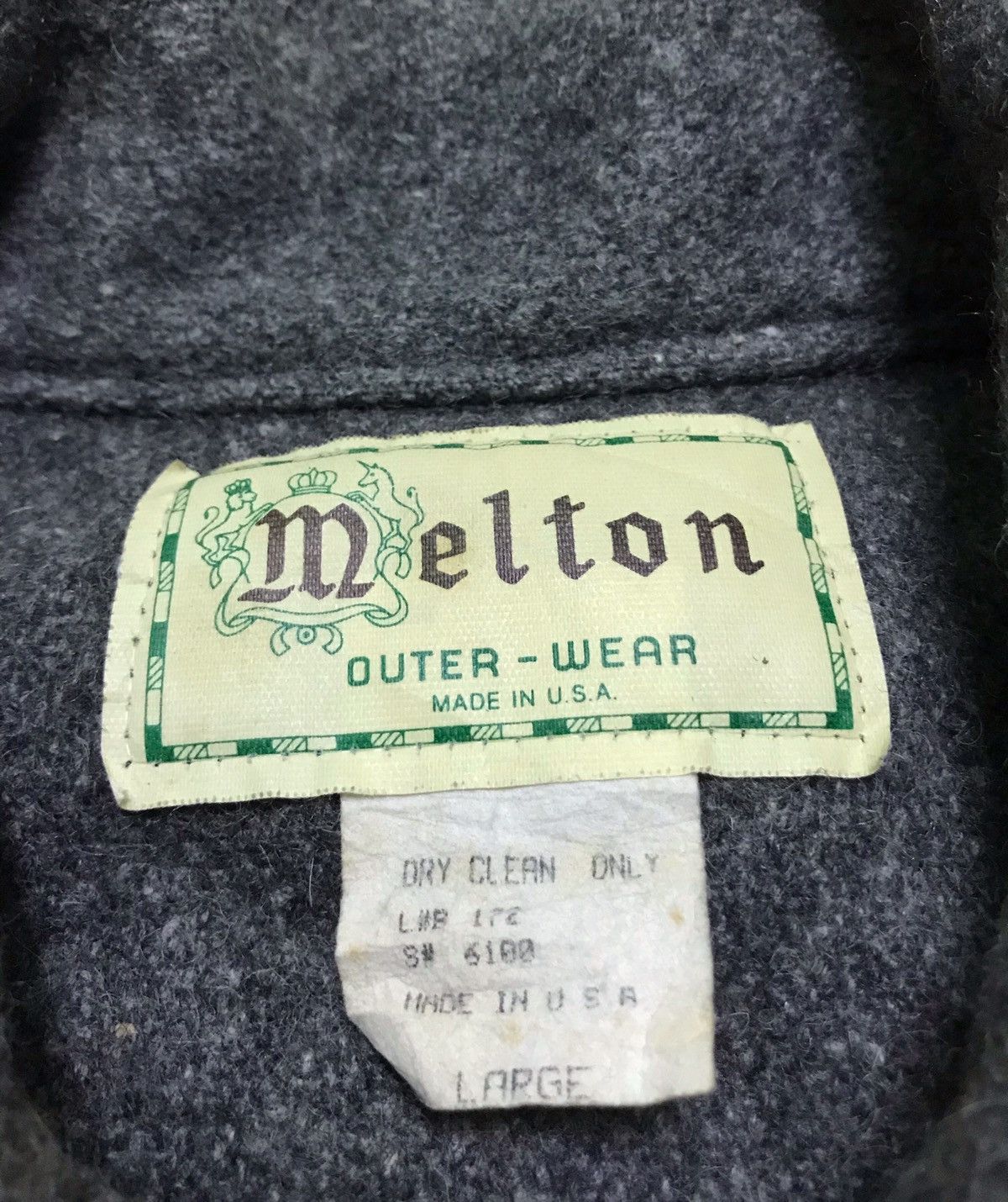Vintage Melton wool jacket Size US L / EU 52-54 / 3 - 2 Thumbnail
