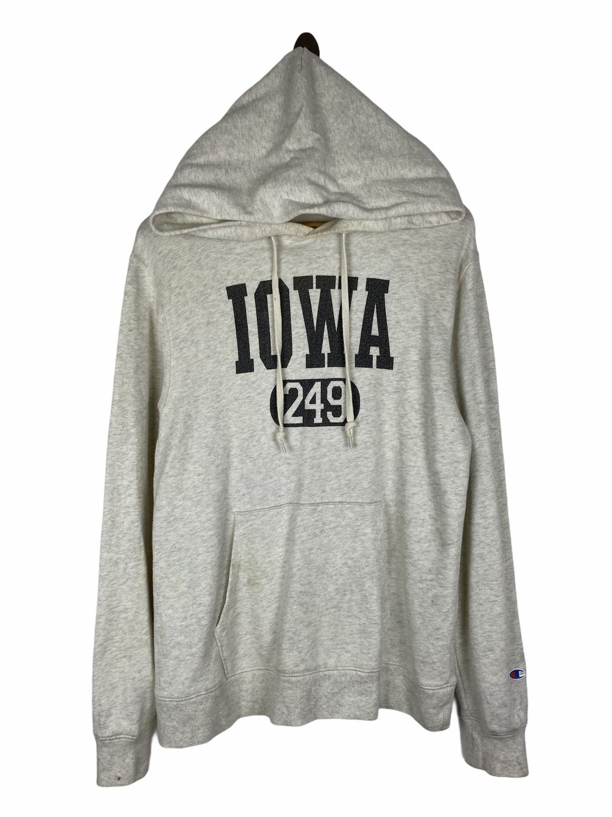 image of Iowa 249 / Champion Hoddies- Medium Size in Cream, Men's