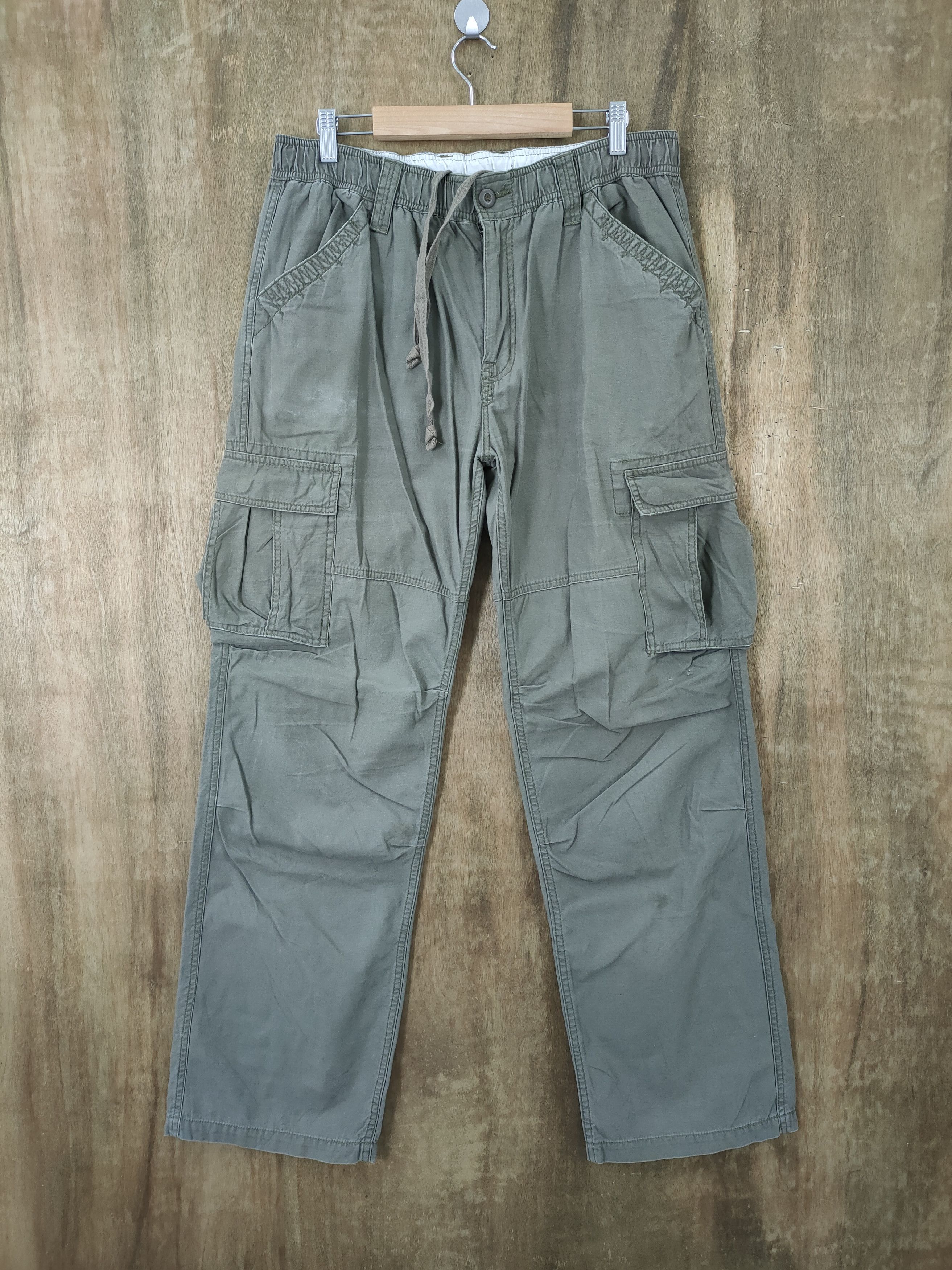Japanese Brand × Vintage VINTAGE CALM FLOW FADED CARGO PANTS Size US 36 / EU 52 - 1 Thumbnail