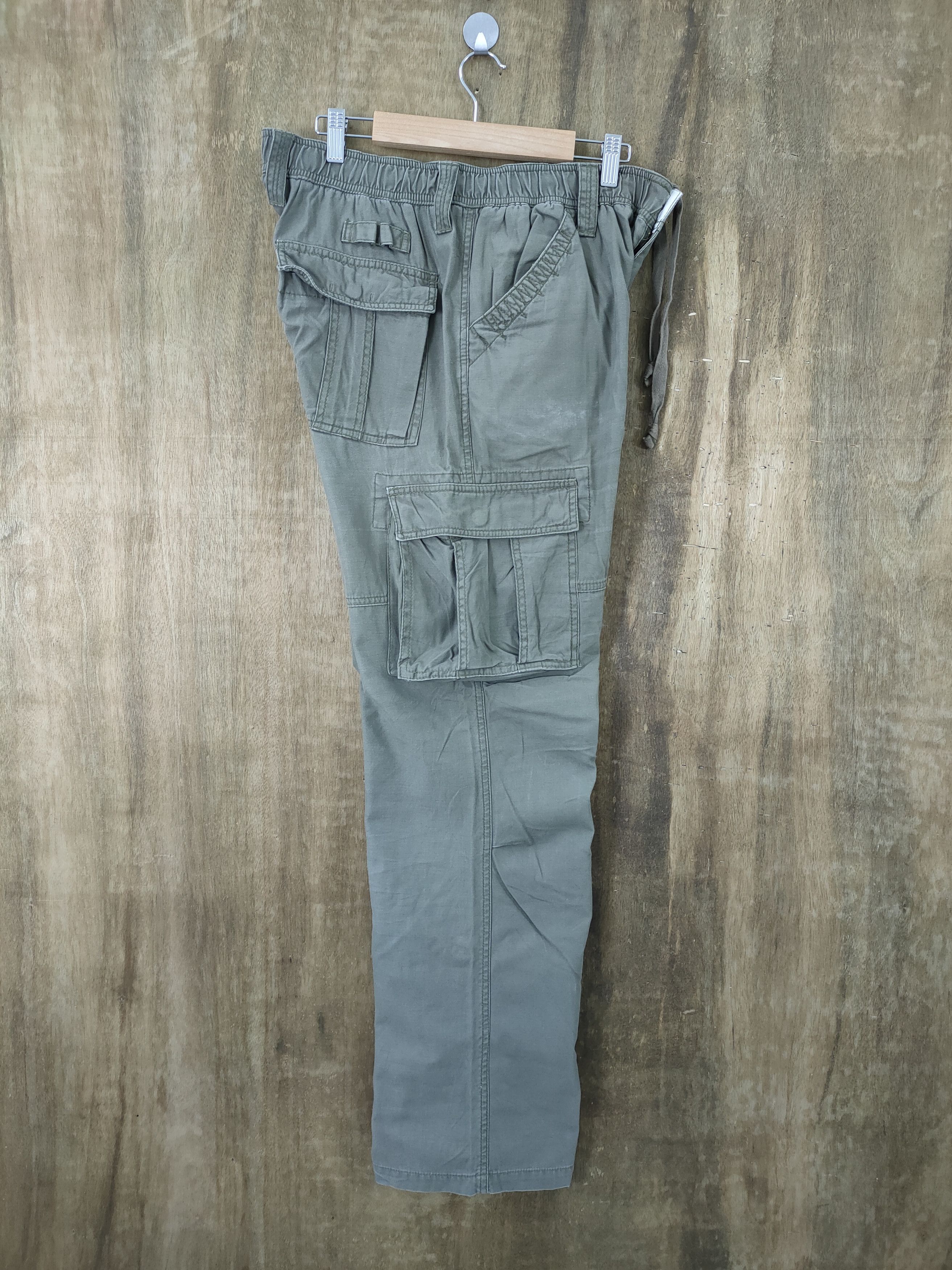 Japanese Brand × Vintage VINTAGE CALM FLOW FADED CARGO PANTS Size US 36 / EU 52 - 2 Thumbnail