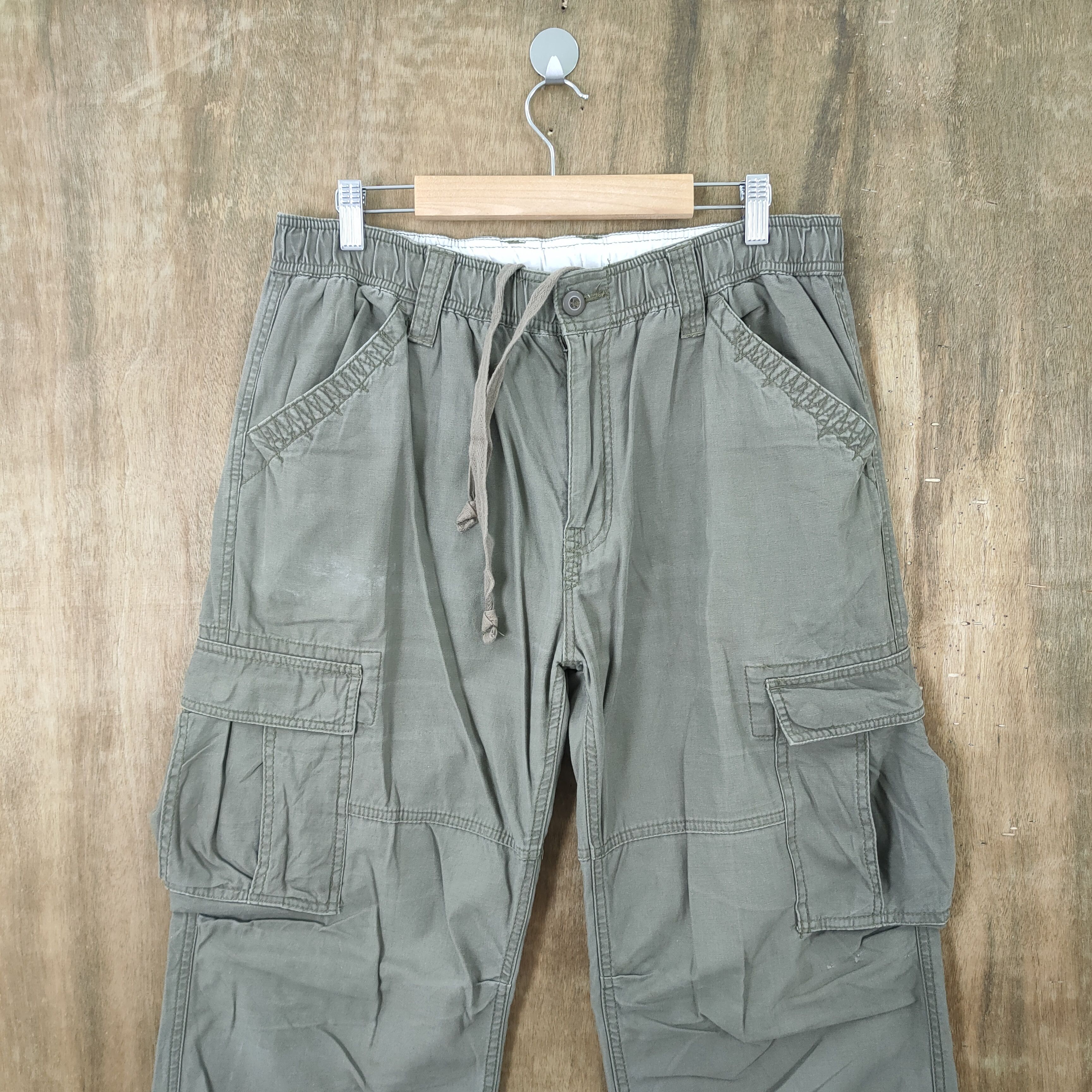 Japanese Brand × Vintage VINTAGE CALM FLOW FADED CARGO PANTS Size US 36 / EU 52 - 4 Thumbnail