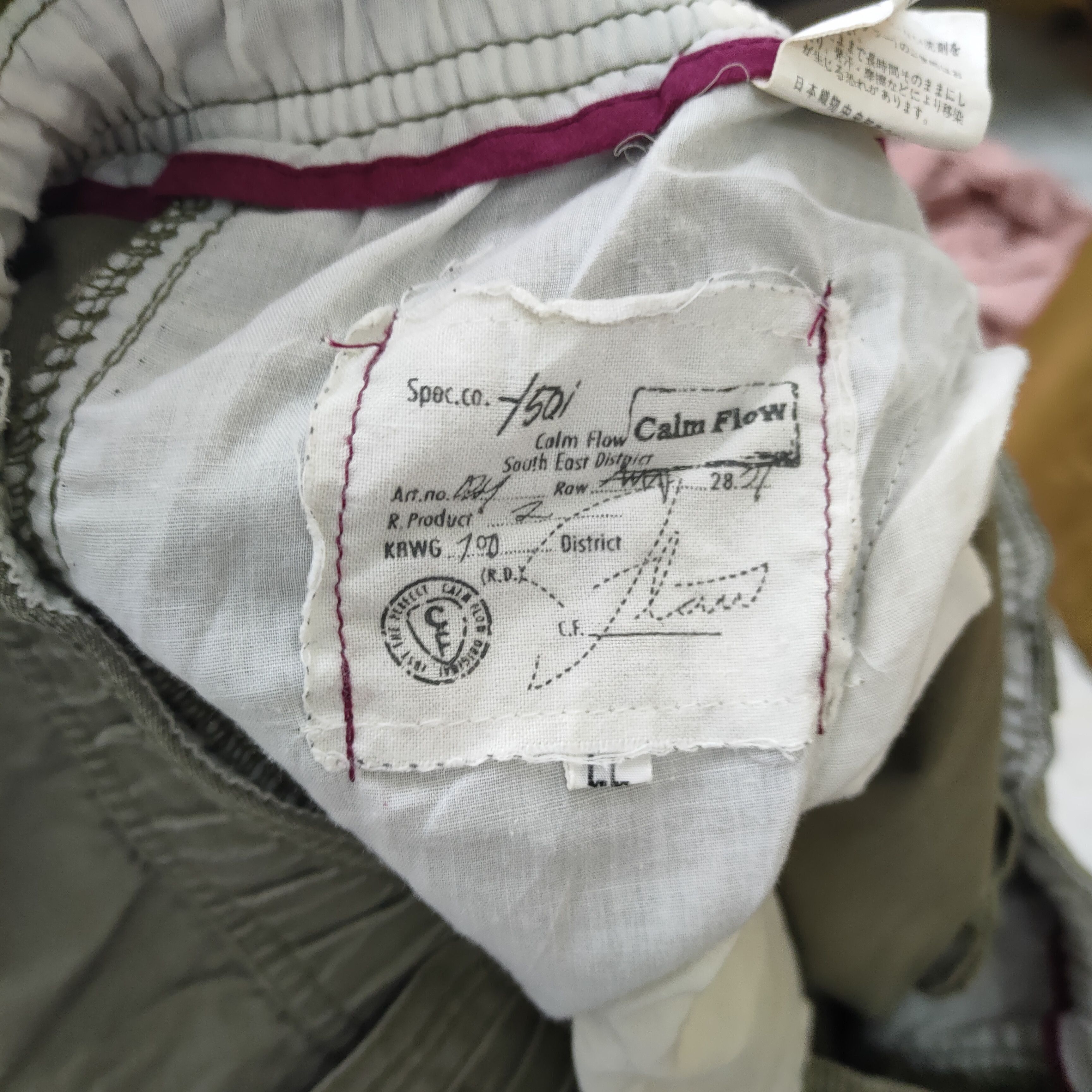 Japanese Brand × Vintage VINTAGE CALM FLOW FADED CARGO PANTS Size US 36 / EU 52 - 15 Thumbnail