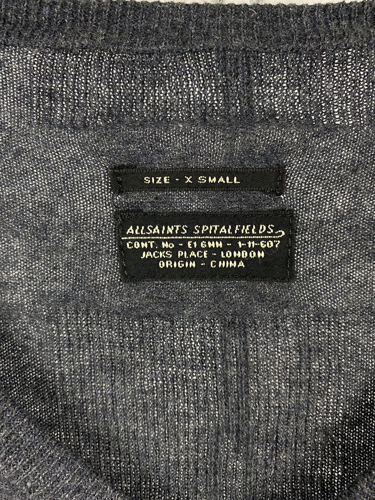 Allsaints Allsaints sweaters V-neck blue size XS Size US XS / EU 42 / 0 - 3 Thumbnail