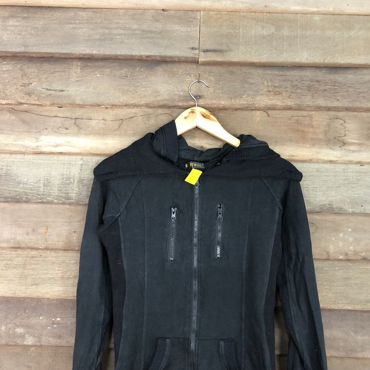 Japanese Brand D-Jewel Black punk streetwear hoodie Sweater #3272 Size M / US 6-8 / IT 42-44 - 2 Thumbnail