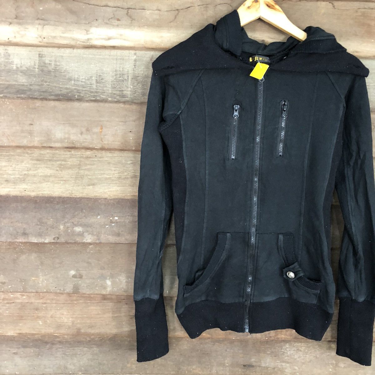 Japanese Brand D-Jewel Black punk streetwear hoodie Sweater #3272 Size M / US 6-8 / IT 42-44 - 7 Thumbnail