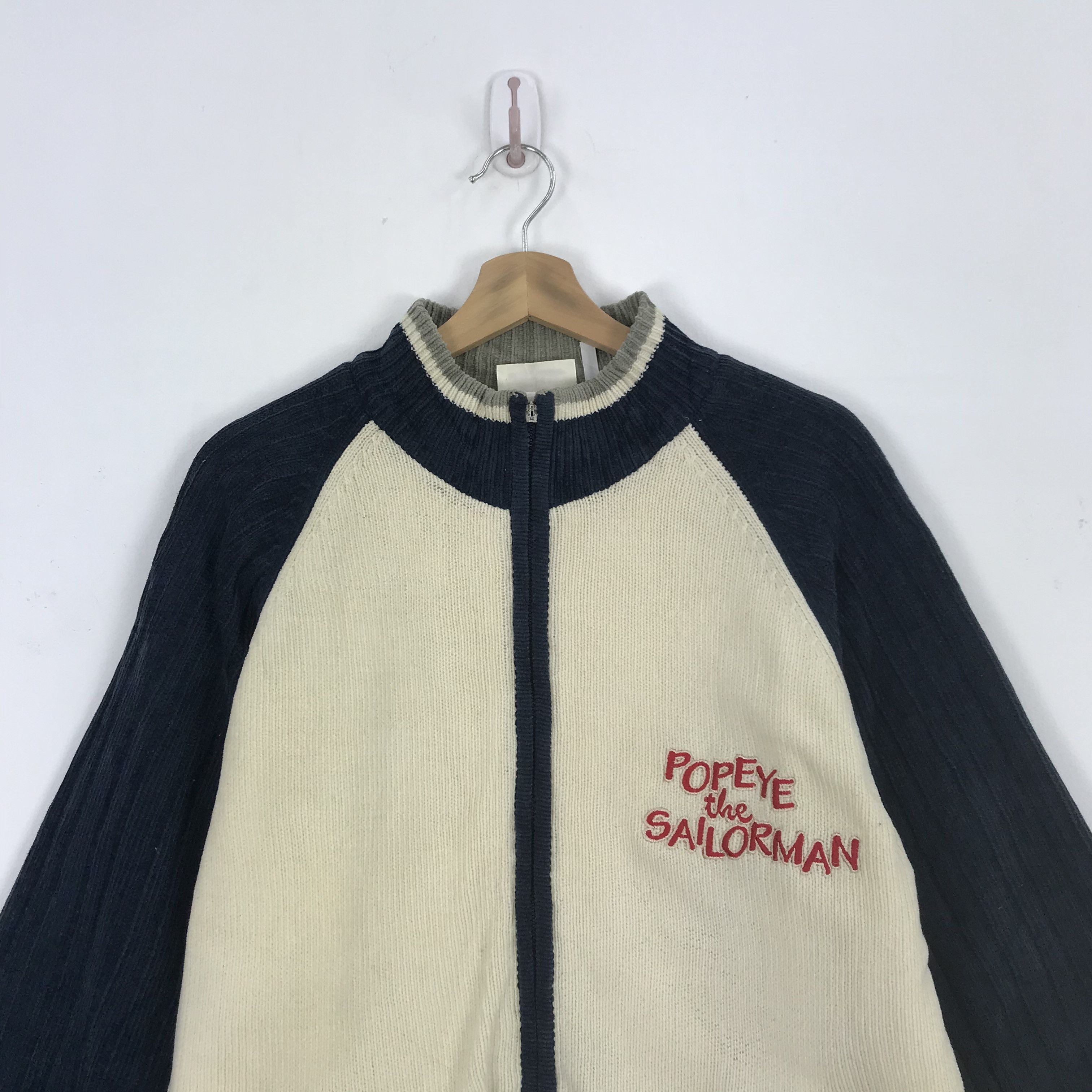 Cartoon Network × Japanese Brand × Vintage Vintage Popaye Varsity Sweater Cartoon Anime Sweatshirt Size US M / EU 48-50 / 2 - 4 Thumbnail