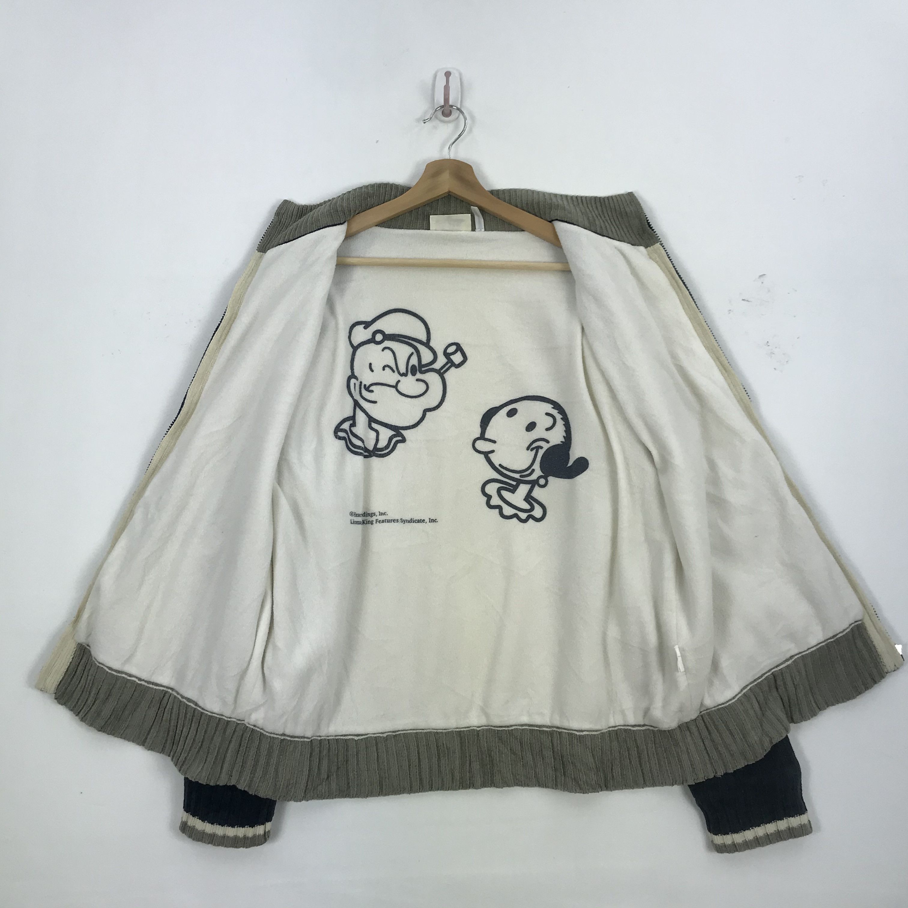 Cartoon Network × Japanese Brand × Vintage Vintage Popaye Varsity Sweater Cartoon Anime Sweatshirt Size US M / EU 48-50 / 2 - 6 Thumbnail