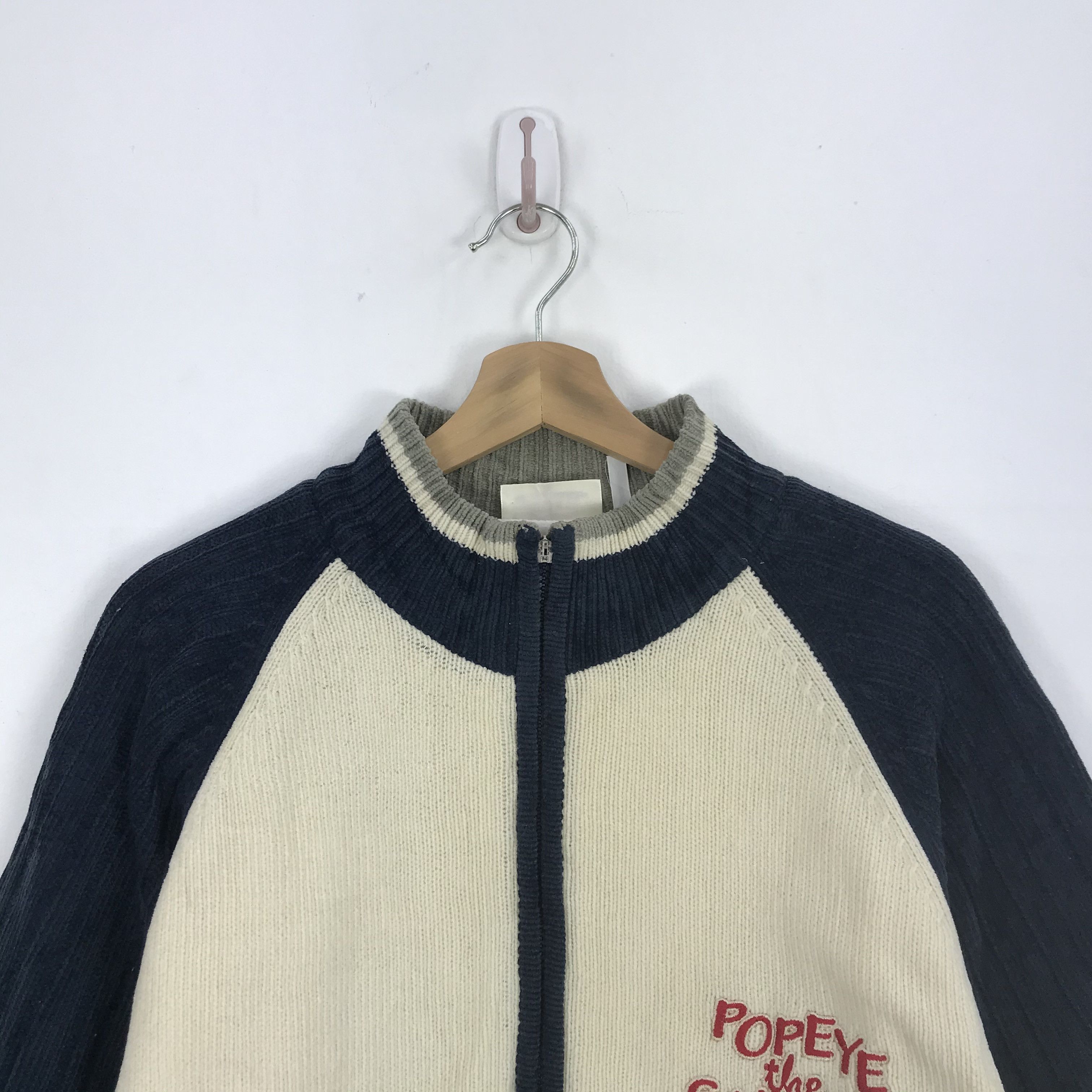 Cartoon Network × Japanese Brand × Vintage Vintage Popaye Varsity Sweater Cartoon Anime Sweatshirt Size US M / EU 48-50 / 2 - 3 Thumbnail
