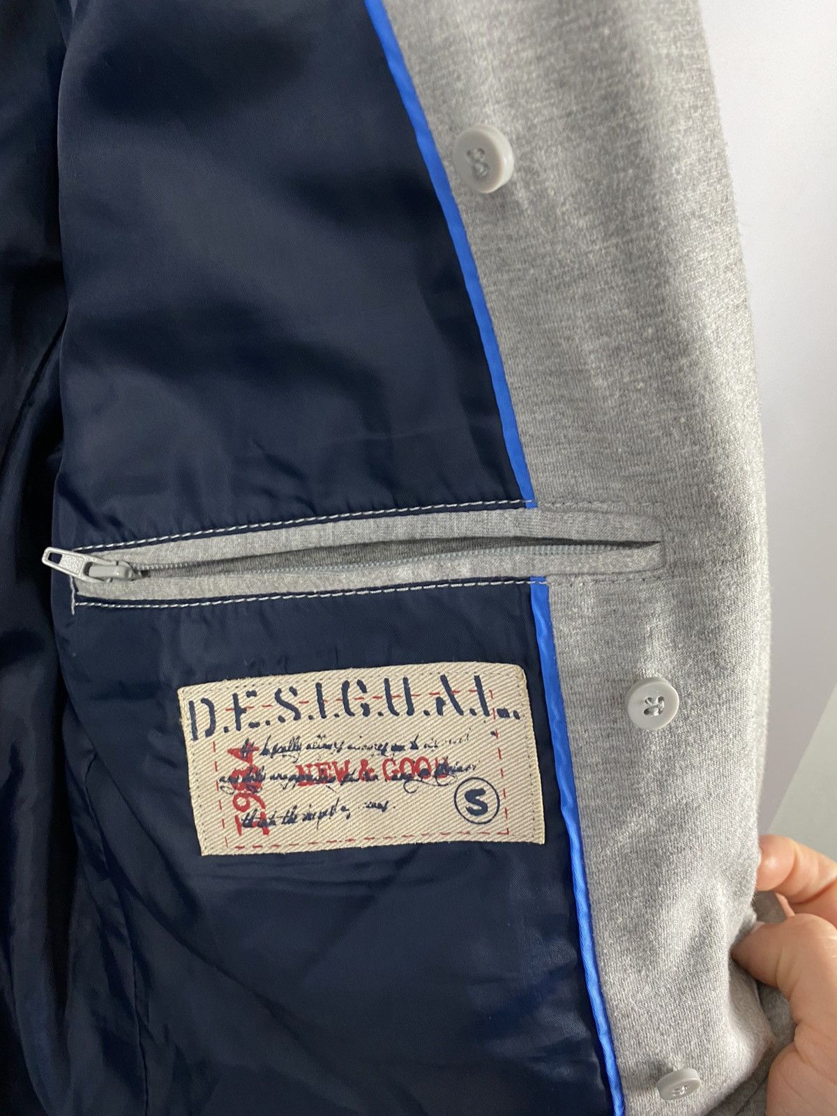 Desigual Desigual blazer gray designer size S Size 38R - 3 Thumbnail