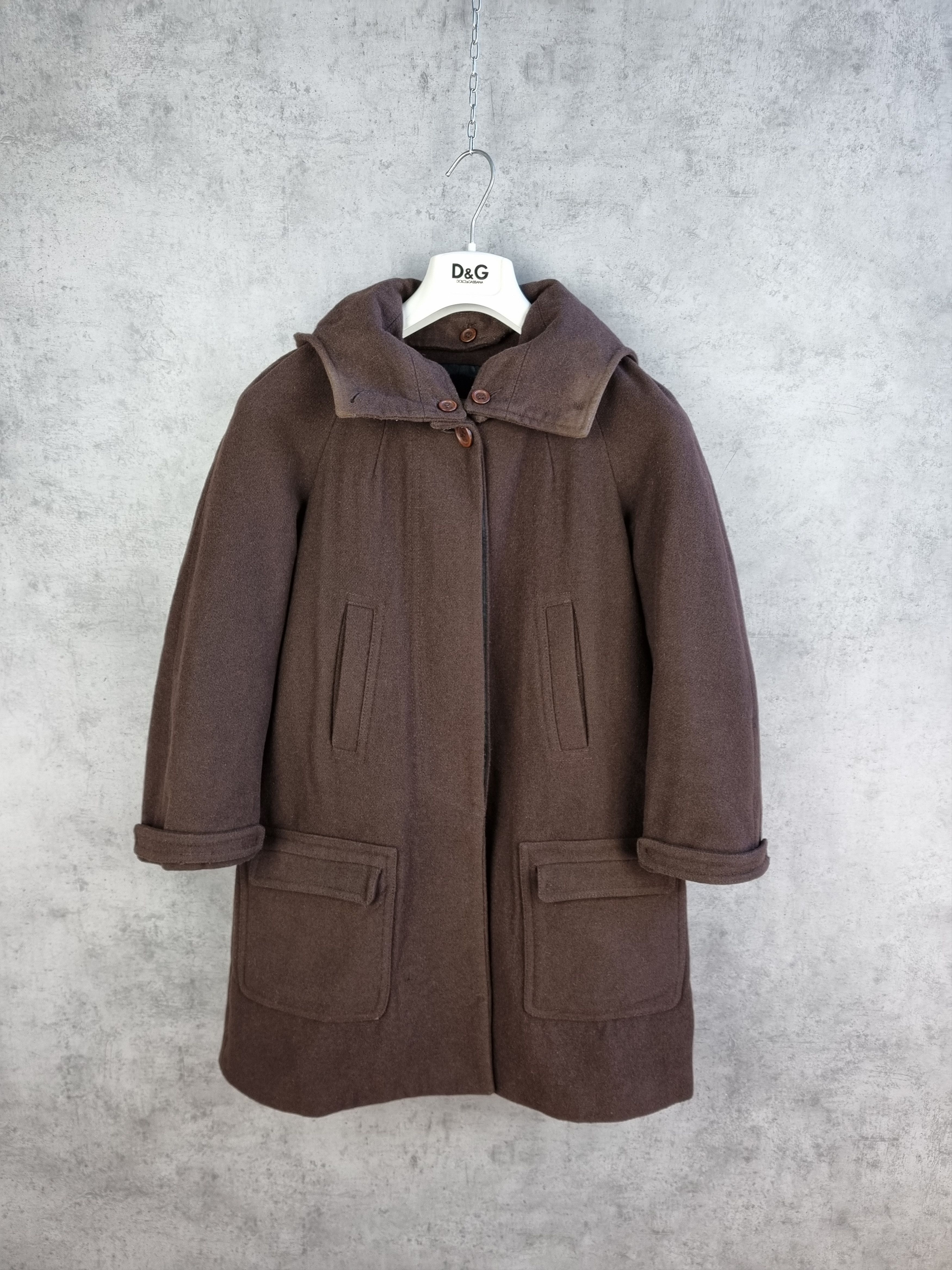 Sandro 90s Rare SANDRO Paris Wool Hooded Coat Size XS / US 0-2 / IT 36-38 - 17 Thumbnail