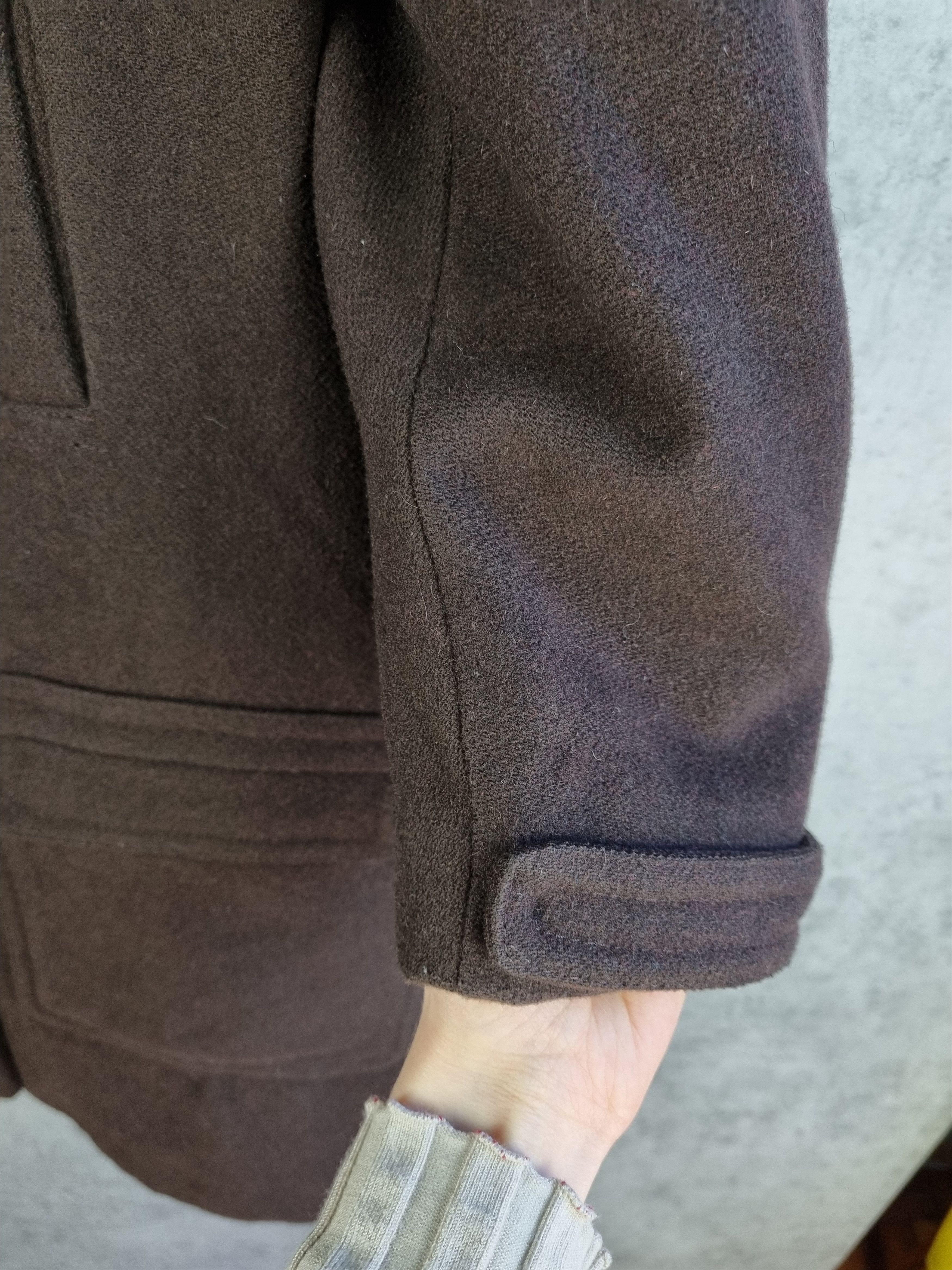 Sandro 90s Rare SANDRO Paris Wool Hooded Coat Size XS / US 0-2 / IT 36-38 - 15 Thumbnail