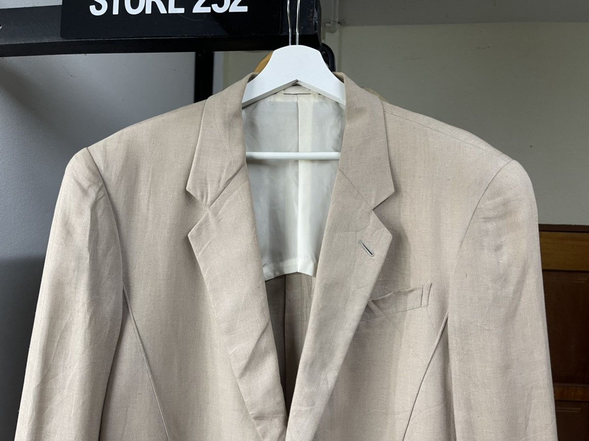 Mugler Vintage 80s Thierry Mugler Beige Pattern Coat Size US L / EU 52-54 / 3 - 5 Thumbnail