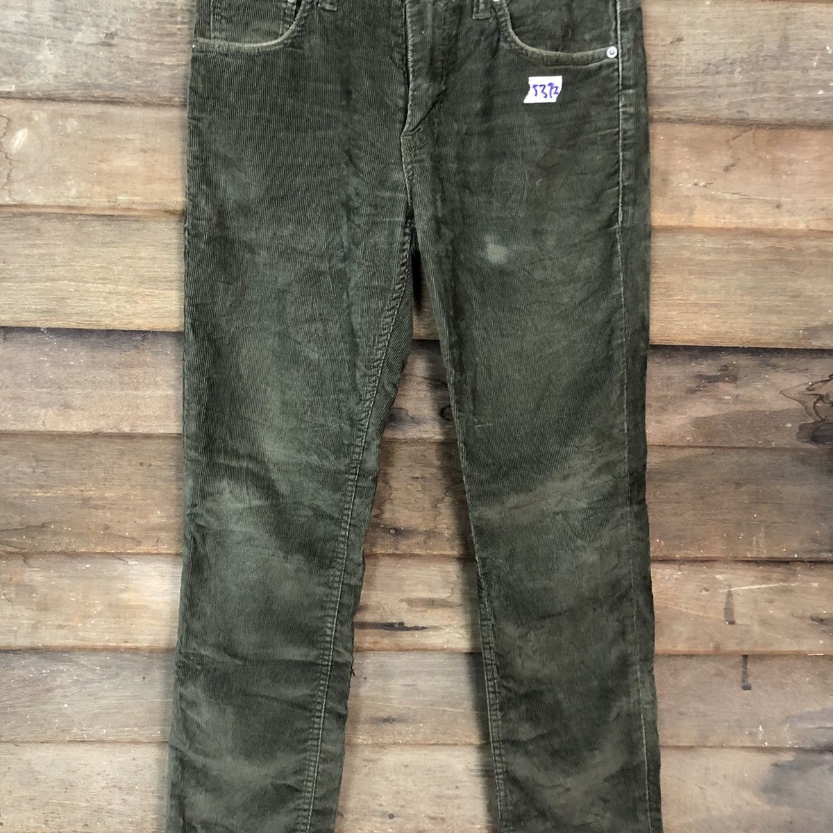 Levi's 511 Levis Strauss Green Corduroy Jeans Pants #5372 Size US 30 / EU 46 - 4 Thumbnail