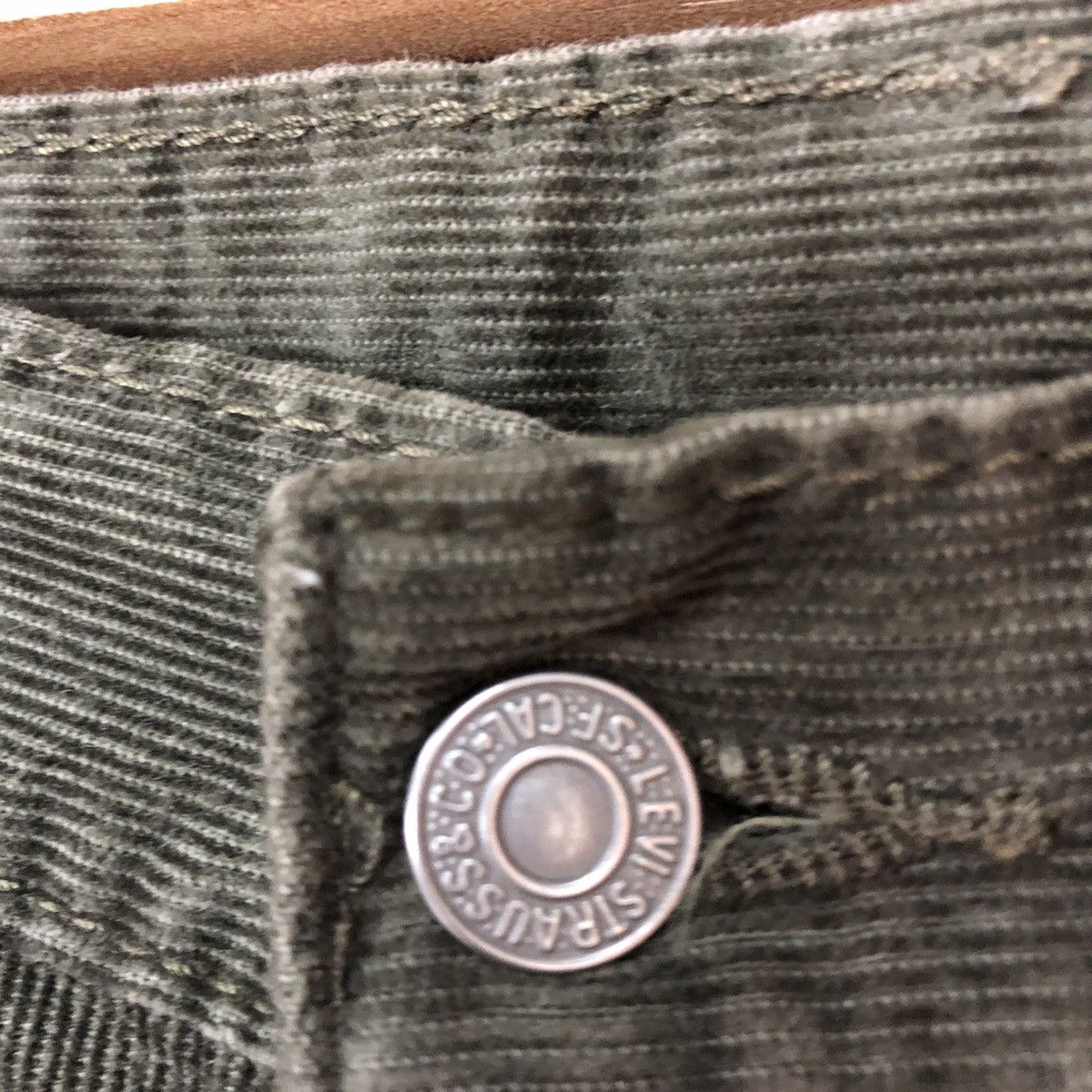 Levi's 511 Levis Strauss Green Corduroy Jeans Pants #5372 Size US 30 / EU 46 - 6 Thumbnail