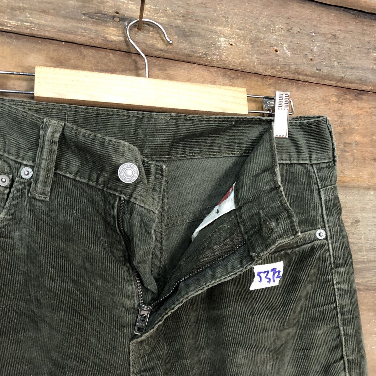 Levi's 511 Levis Strauss Green Corduroy Jeans Pants #5372 Size US 30 / EU 46 - 7 Thumbnail