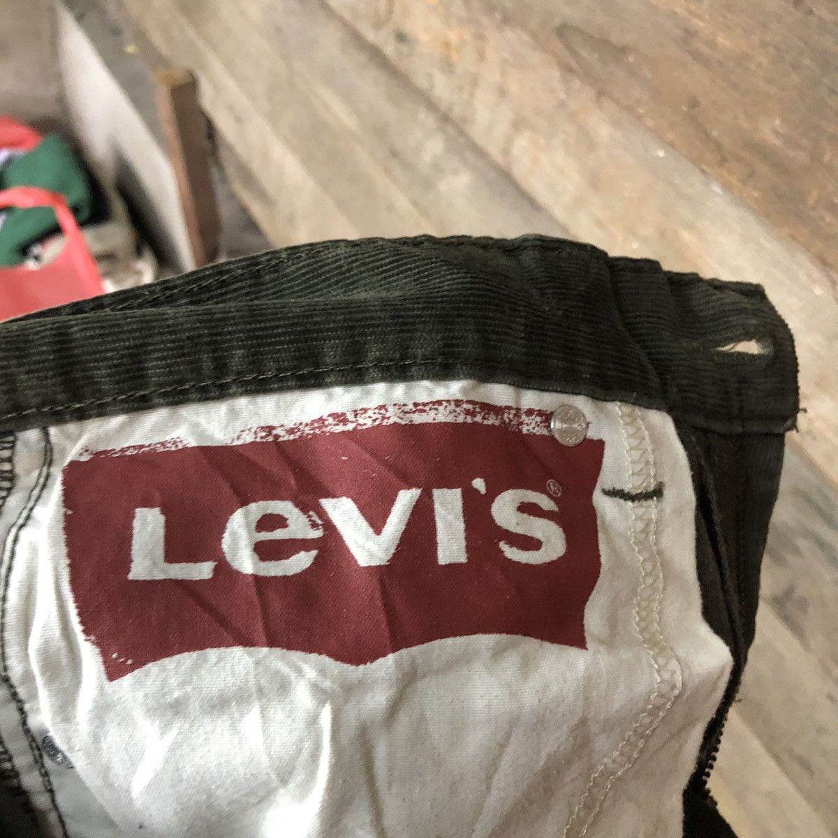 Levi's 511 Levis Strauss Green Corduroy Jeans Pants #5372 Size US 30 / EU 46 - 14 Thumbnail