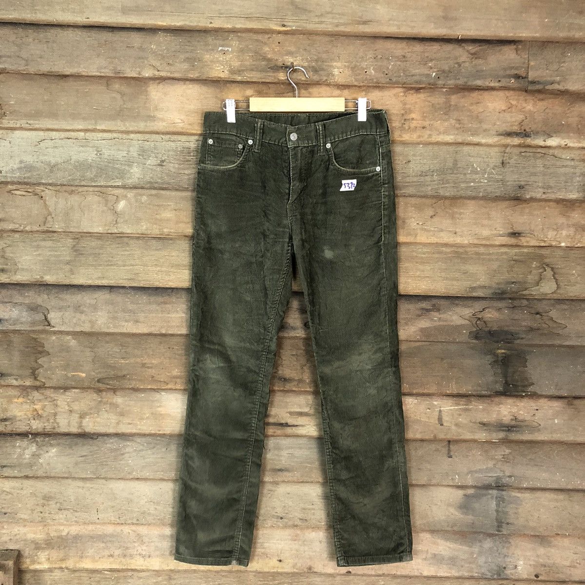 Levi's 511 Levis Strauss Green Corduroy Jeans Pants #5372 Size US 30 / EU 46 - 1 Thumbnail