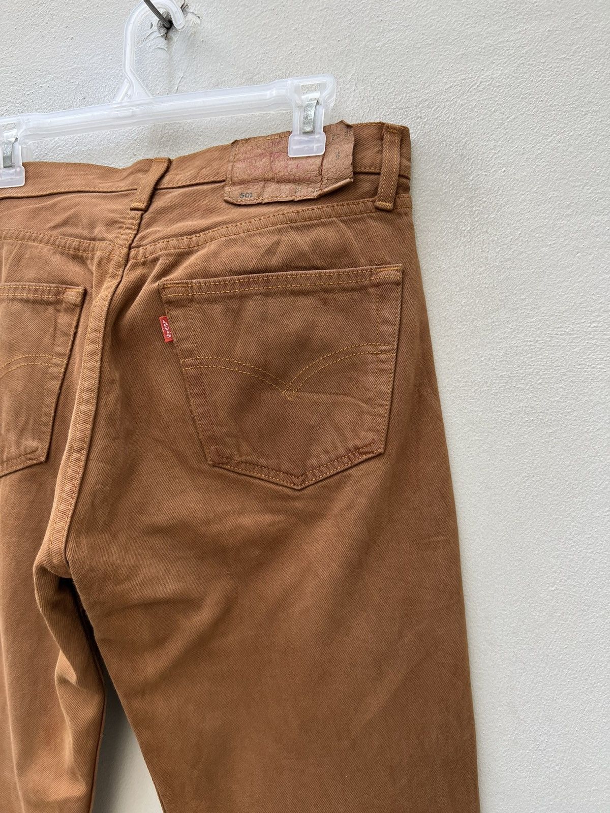 Levi's Vintage 1999 Levi’s 501 Fade Wax Brown Denim Jeans Size US 32 / EU 48 - 17 Thumbnail