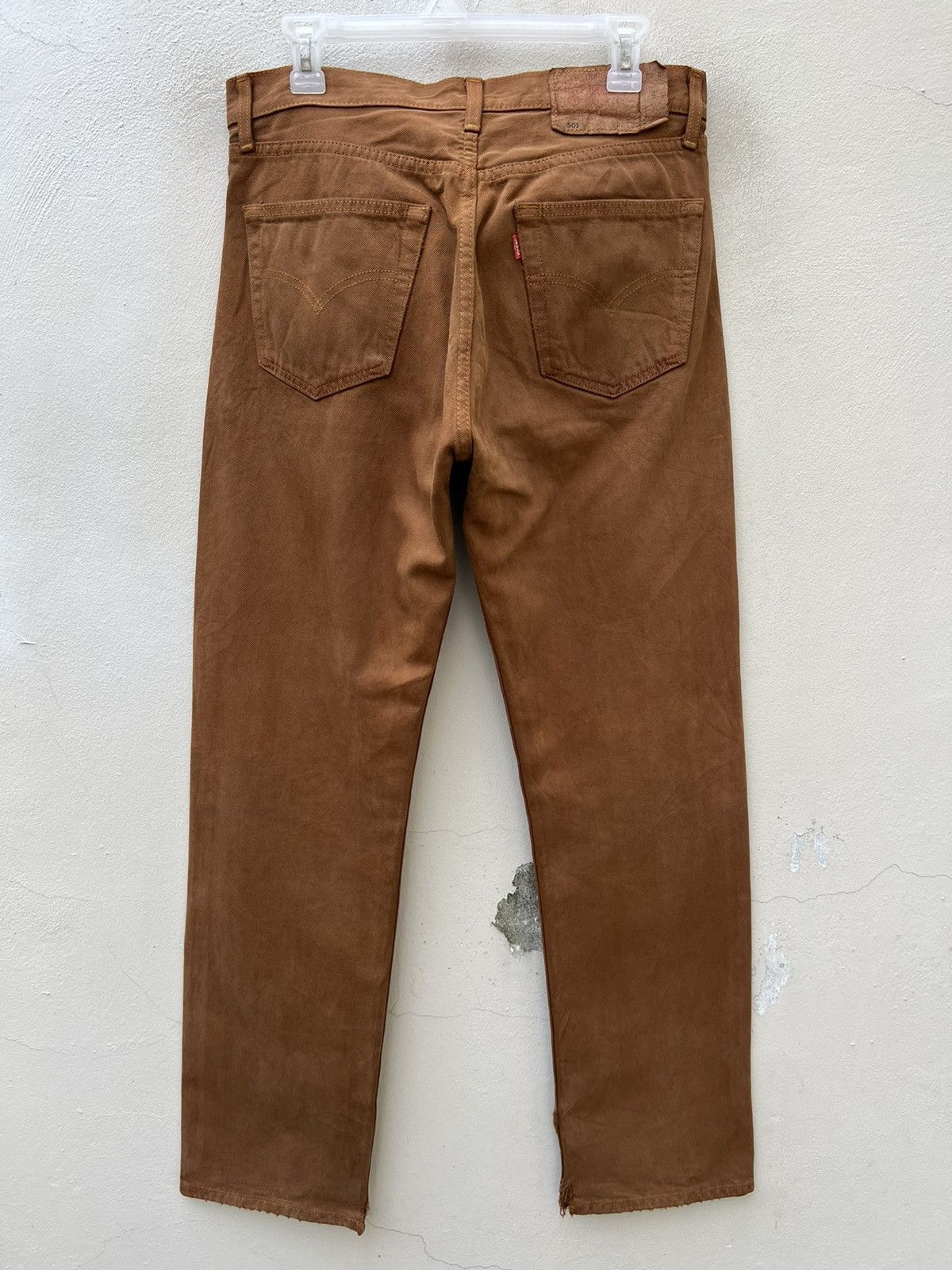 Levi's Vintage 1999 Levi’s 501 Fade Wax Brown Denim Jeans Size US 32 / EU 48 - 14 Thumbnail