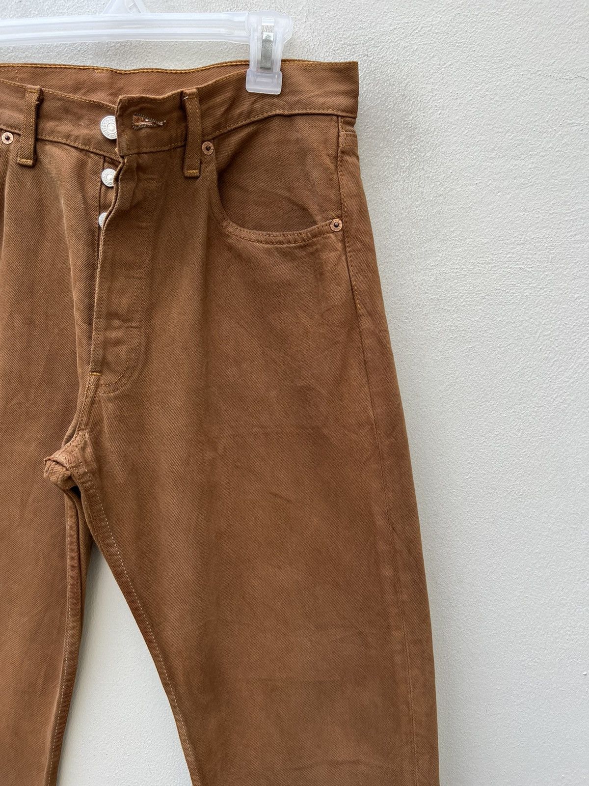 Levi's Vintage 1999 Levi’s 501 Fade Wax Brown Denim Jeans Size US 32 / EU 48 - 11 Thumbnail