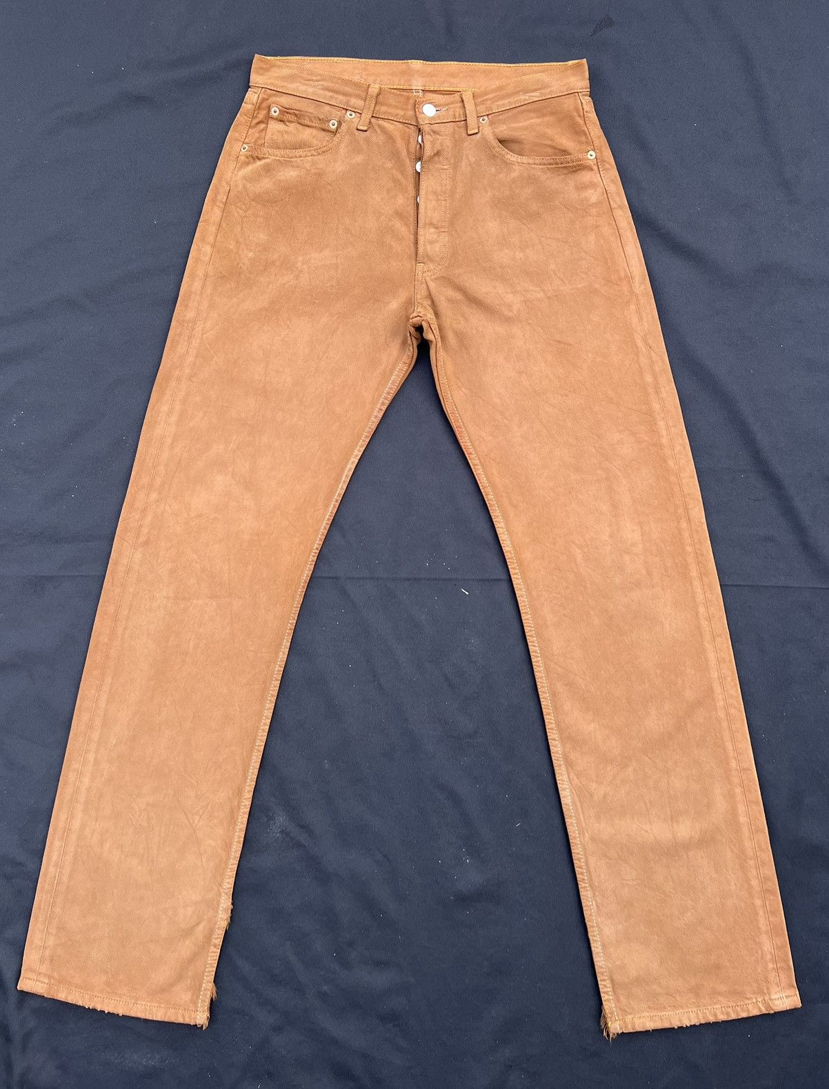 Levi's Vintage 1999 Levi’s 501 Fade Wax Brown Denim Jeans Size US 32 / EU 48 - 1 Thumbnail