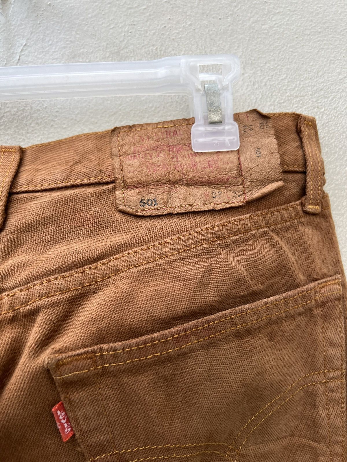 Levi's Vintage 1999 Levi’s 501 Fade Wax Brown Denim Jeans Size US 32 / EU 48 - 18 Thumbnail