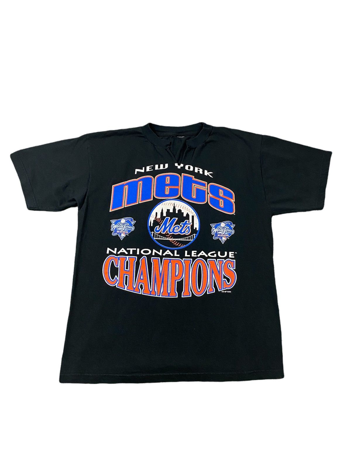 2000s MLB National League Champs NY Mets sale T Shirt