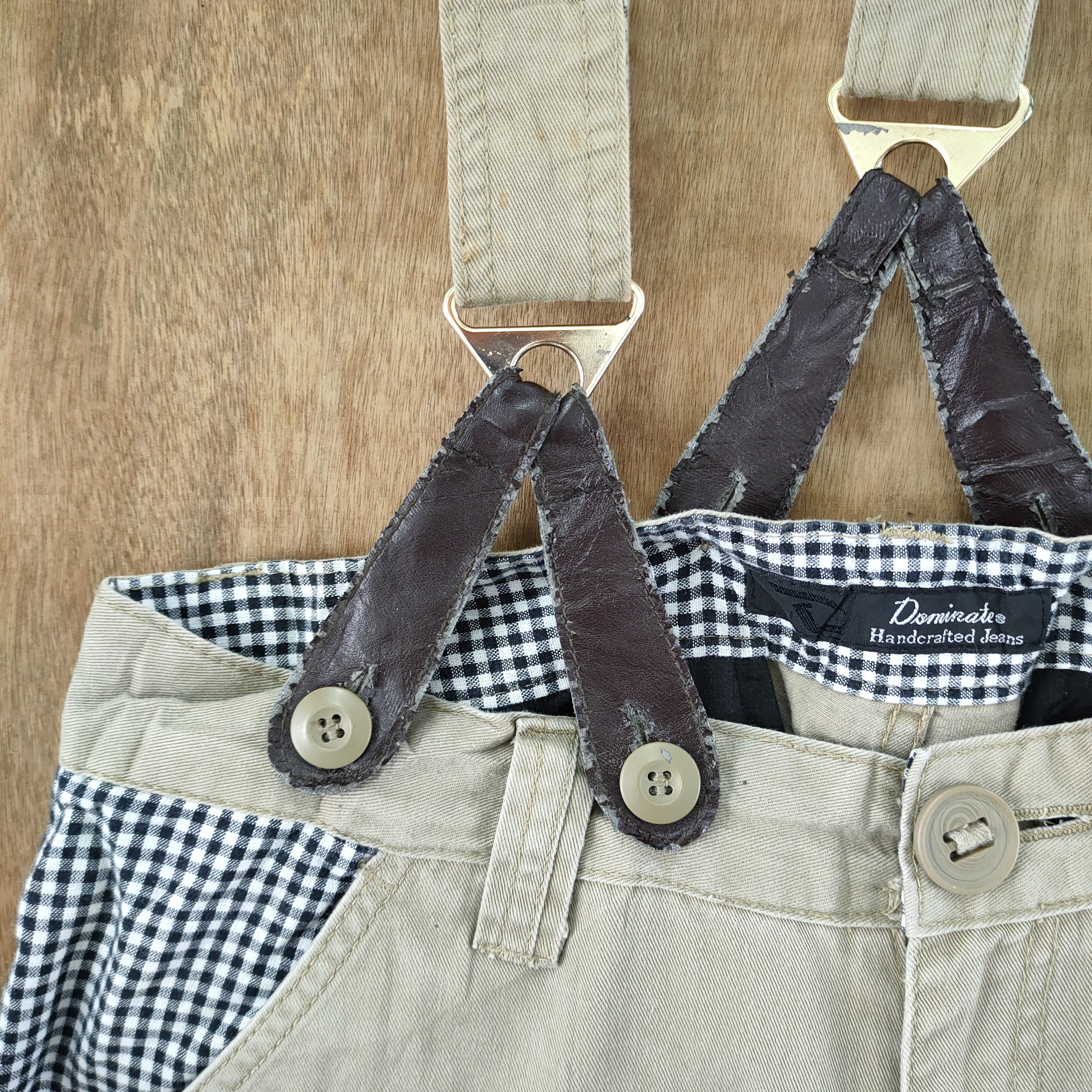 Japanese Brand DOMINATED HANDCRAFTED SUSPENDER CARGO PANTS Size US 32 / EU 48 - 9 Thumbnail