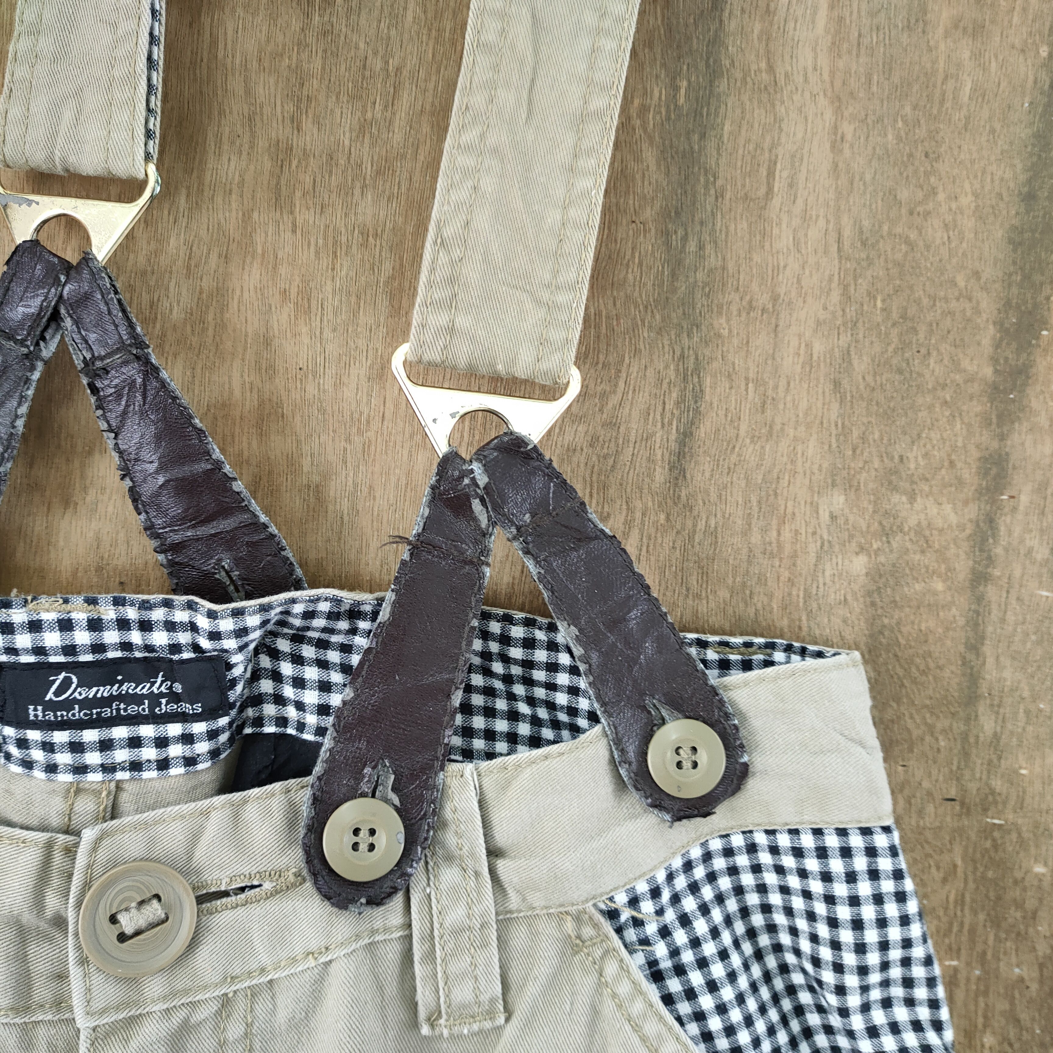 Japanese Brand DOMINATED HANDCRAFTED SUSPENDER CARGO PANTS Size US 32 / EU 48 - 10 Thumbnail
