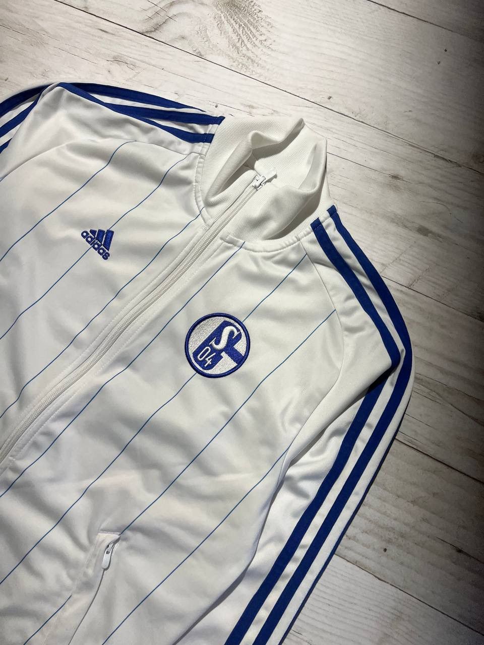 Adidas Adidas Schalke 04 2011 2013 Training Track Jacket Soccer Size US S / EU 44-46 / 1 - 2 Thumbnail
