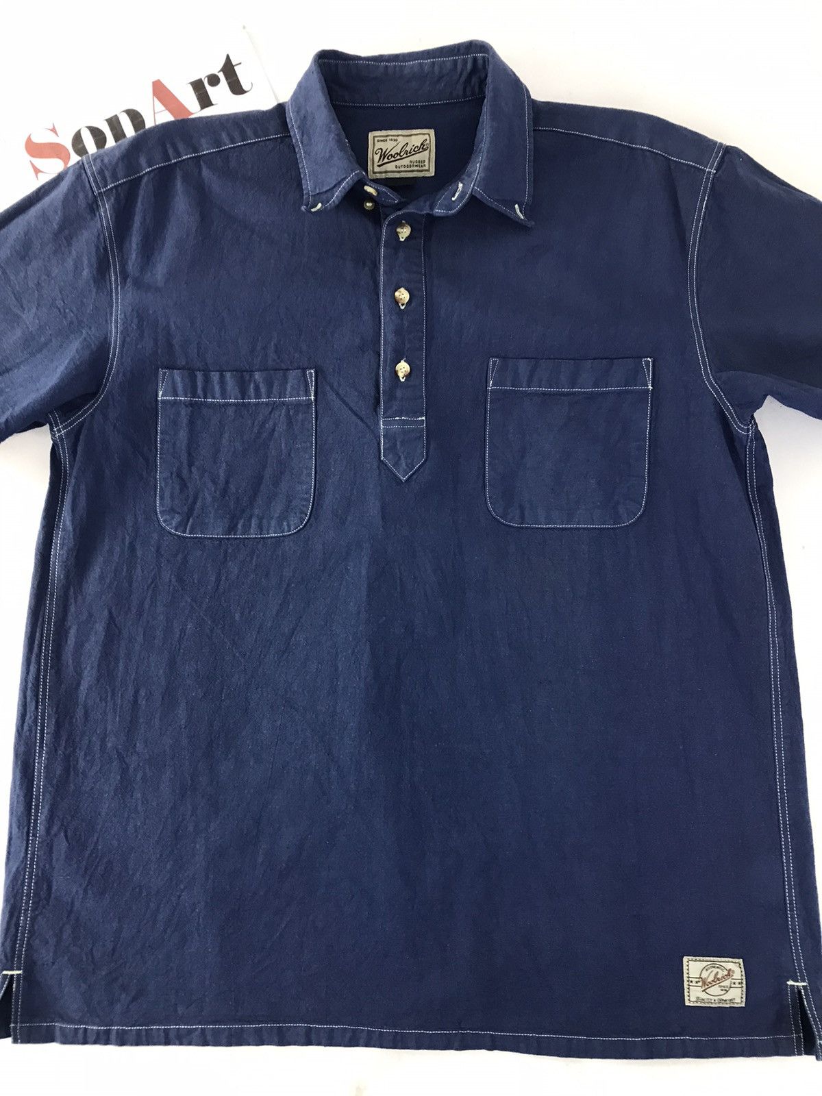 Japanese Brand Vintage Woolrich Rugged Outdoorwear Double Pocket Style Size US L / EU 52-54 / 3 - 3 Thumbnail