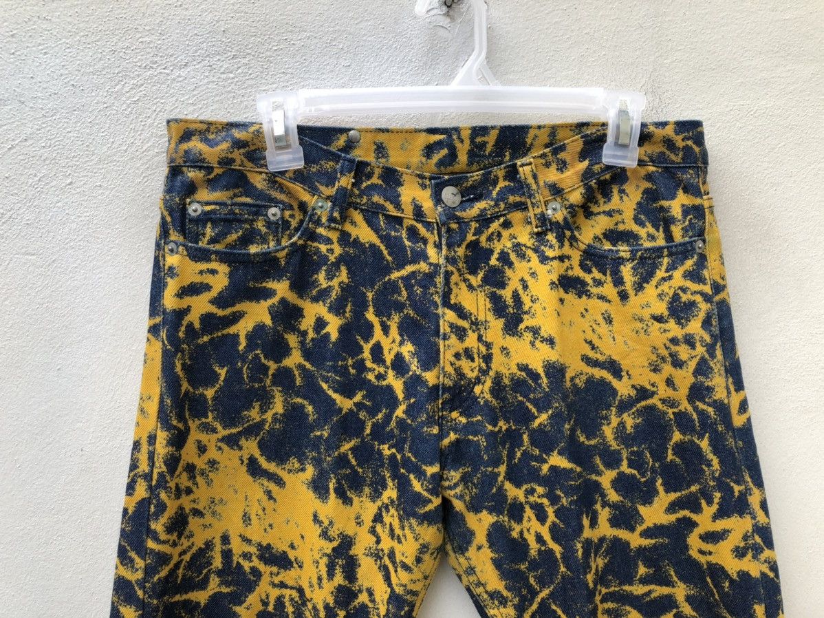Shellac Vintage Glamdy Japan Abstract Denim Cropped Jeans Size US 31 - 7 Thumbnail