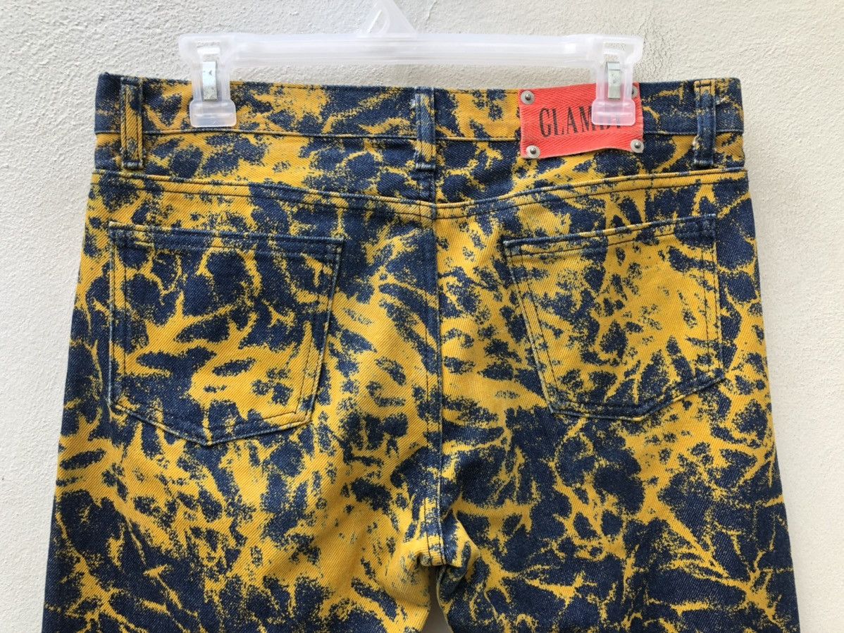 Shellac Vintage Glamdy Japan Abstract Denim Cropped Jeans Size US 31 - 16 Thumbnail