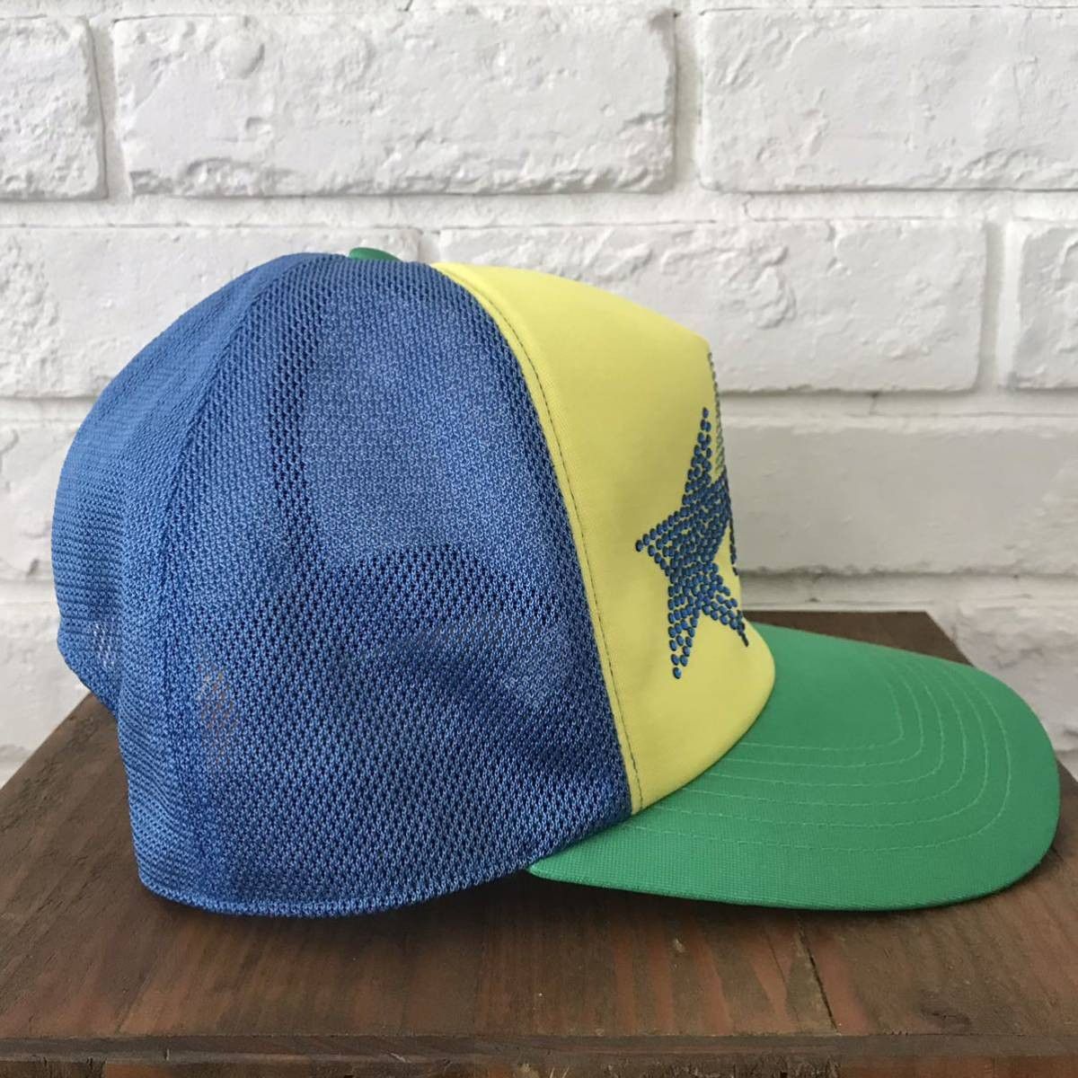 Bape × Swarovski Swarovski BAPE STAR logo trucker hat cap BAPE STA ape Size ONE SIZE - 3 Thumbnail