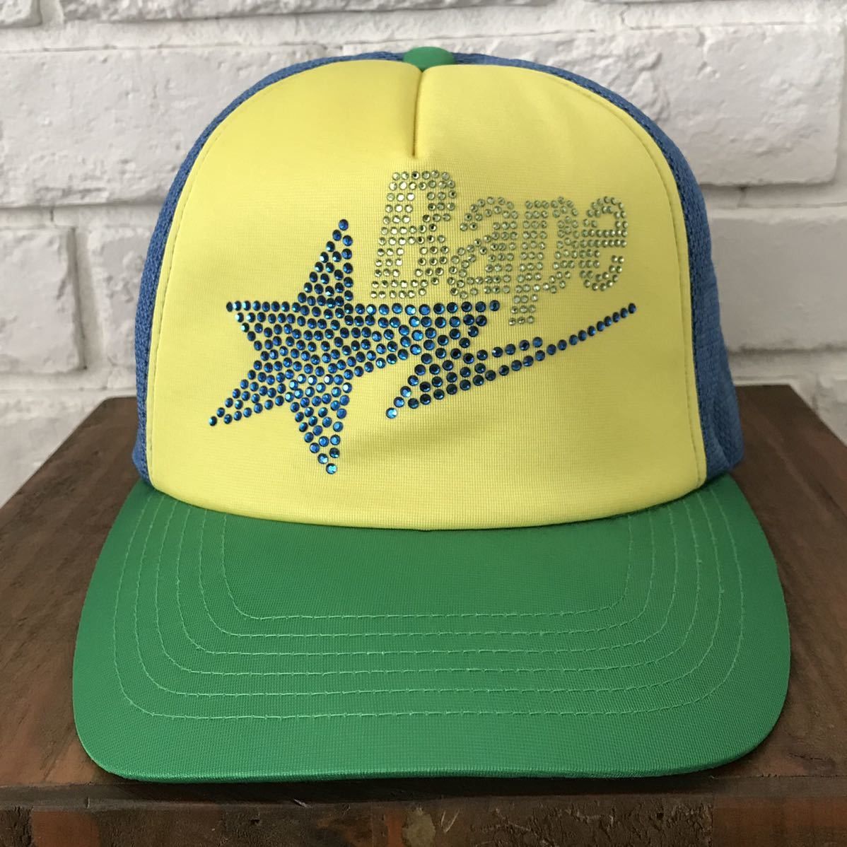 Bape × Swarovski Swarovski BAPE STAR logo trucker hat cap BAPE STA ape Size ONE SIZE - 1 Thumbnail