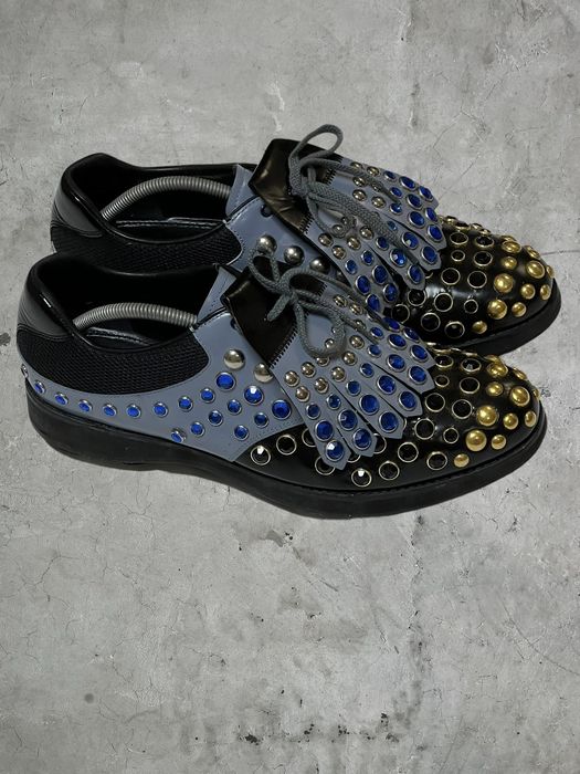 Prada hotsell rhinestone shoes