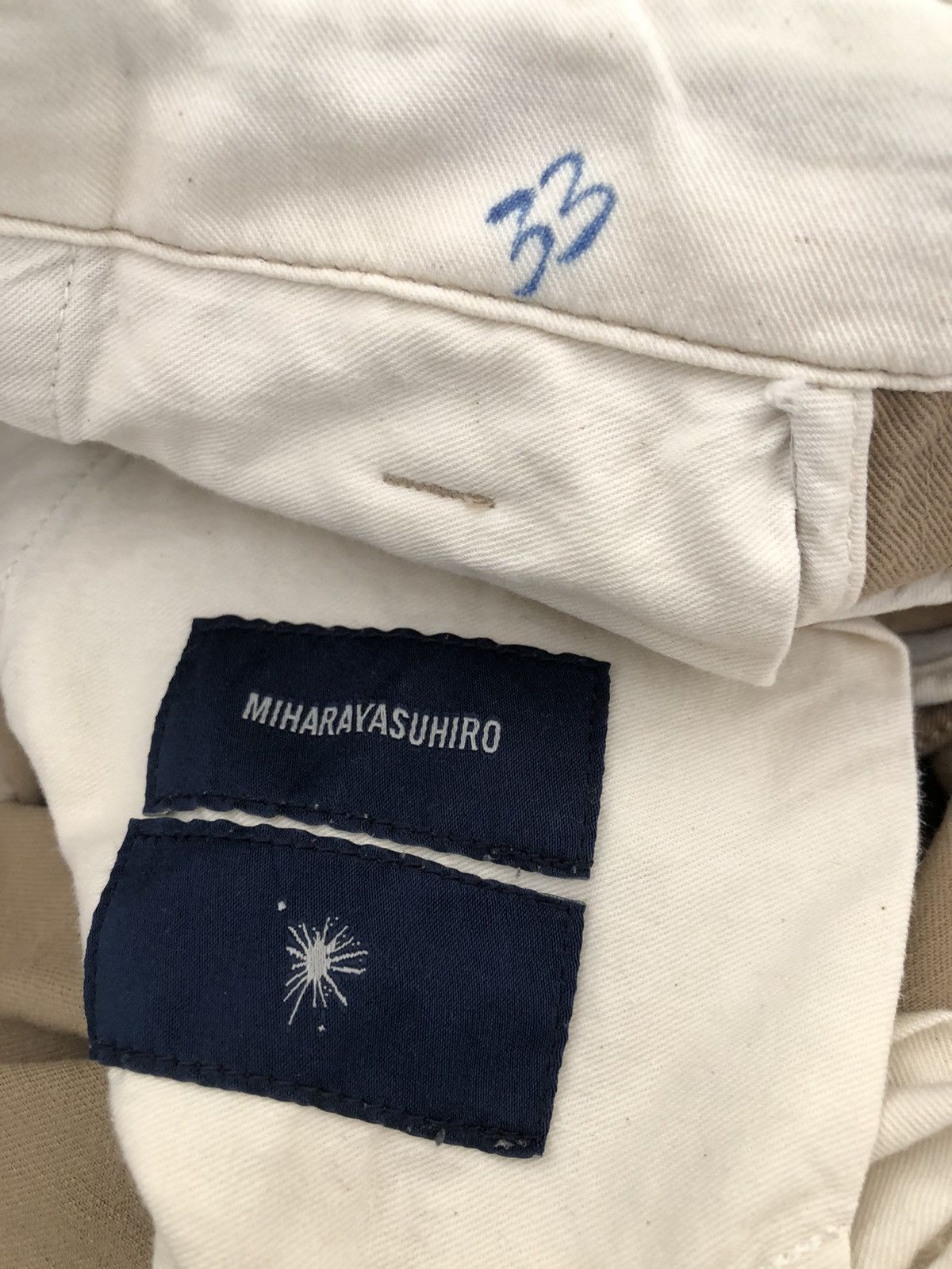 Maison MIHARA YASUHIRO Miharayasuhiro Japan Cropped Khaki Trouser Pant Size US 32 / EU 48 - 19 Thumbnail