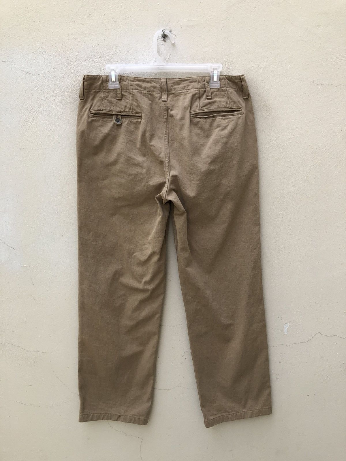 Maison MIHARA YASUHIRO Miharayasuhiro Japan Cropped Khaki Trouser Pant Size US 32 / EU 48 - 14 Thumbnail