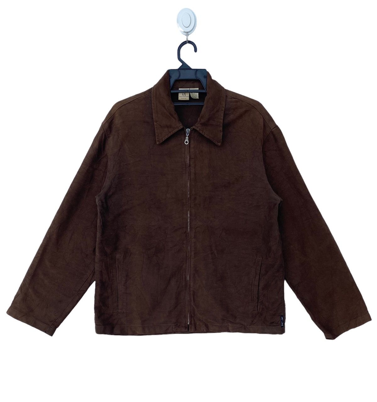 Armani Exchange × Vintage Vtg 90s ARMANI EXCHANGE zip up work jacket Size US M / EU 48-50 / 2 - 1 Thumbnail