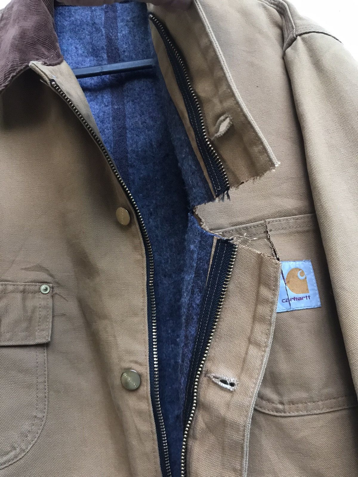 Carhartt Vintage Carhartt Chore Jacket Workers Size US L / EU 52-54 / 3 - 23 Thumbnail