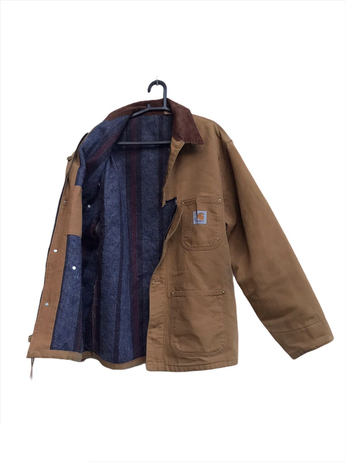 Carhartt Vintage Carhartt Chore Jacket Workers Size US L / EU 52-54 / 3 - 1 Thumbnail