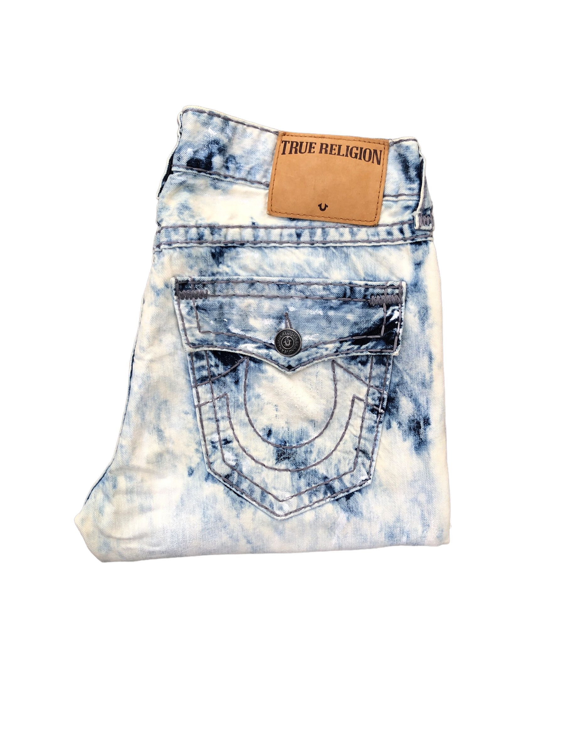 True Religion × Vintage Vintage True Religion Jeans Size 34 RICKY SUPER T Blue Size US 34 / EU 50 - 2 Thumbnail