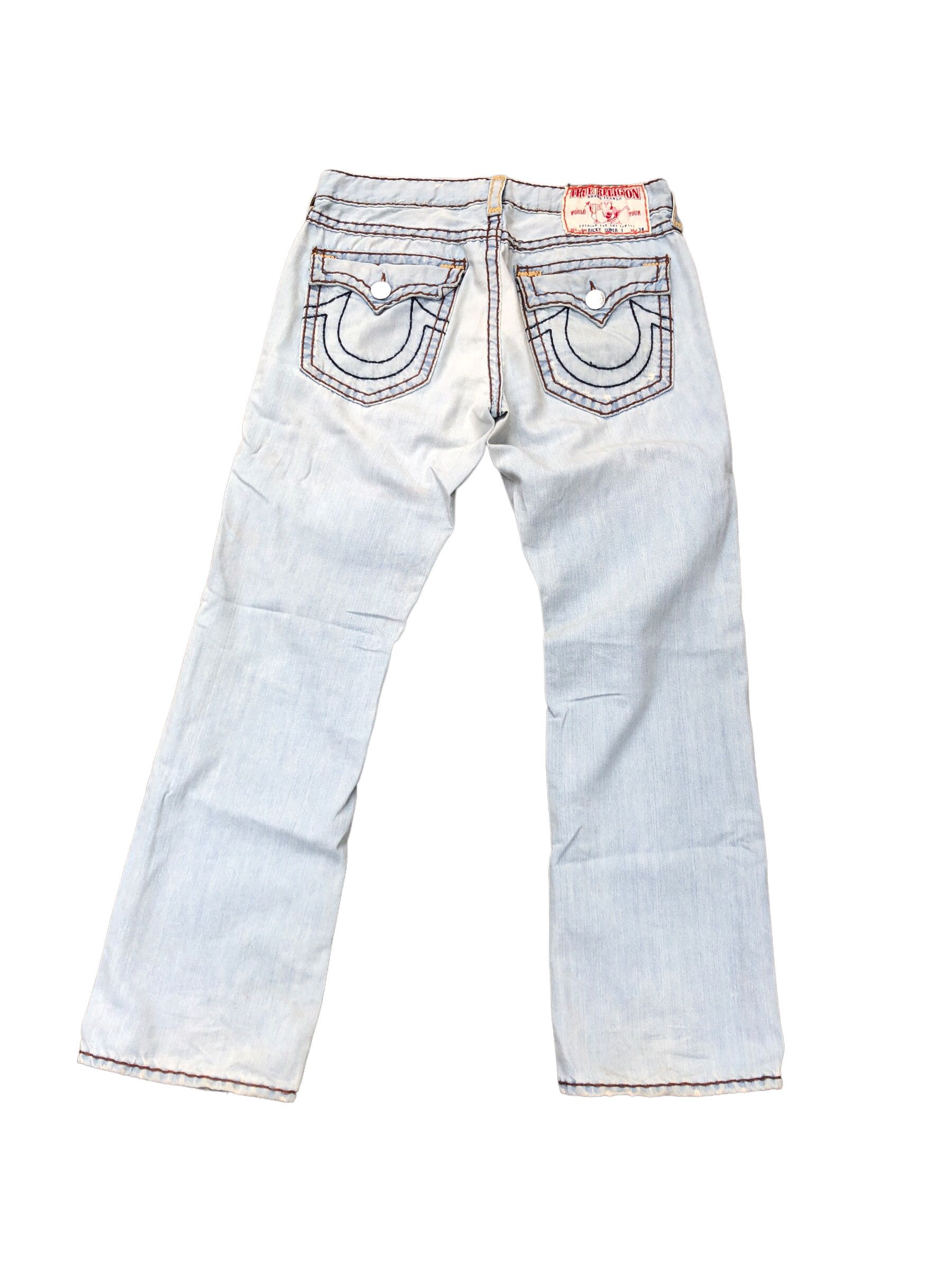 True Religion × Vintage Vintage True Religion Jeans Size 36 RICKY SUPER T Blue Size US 36 / EU 52 - 7 Thumbnail