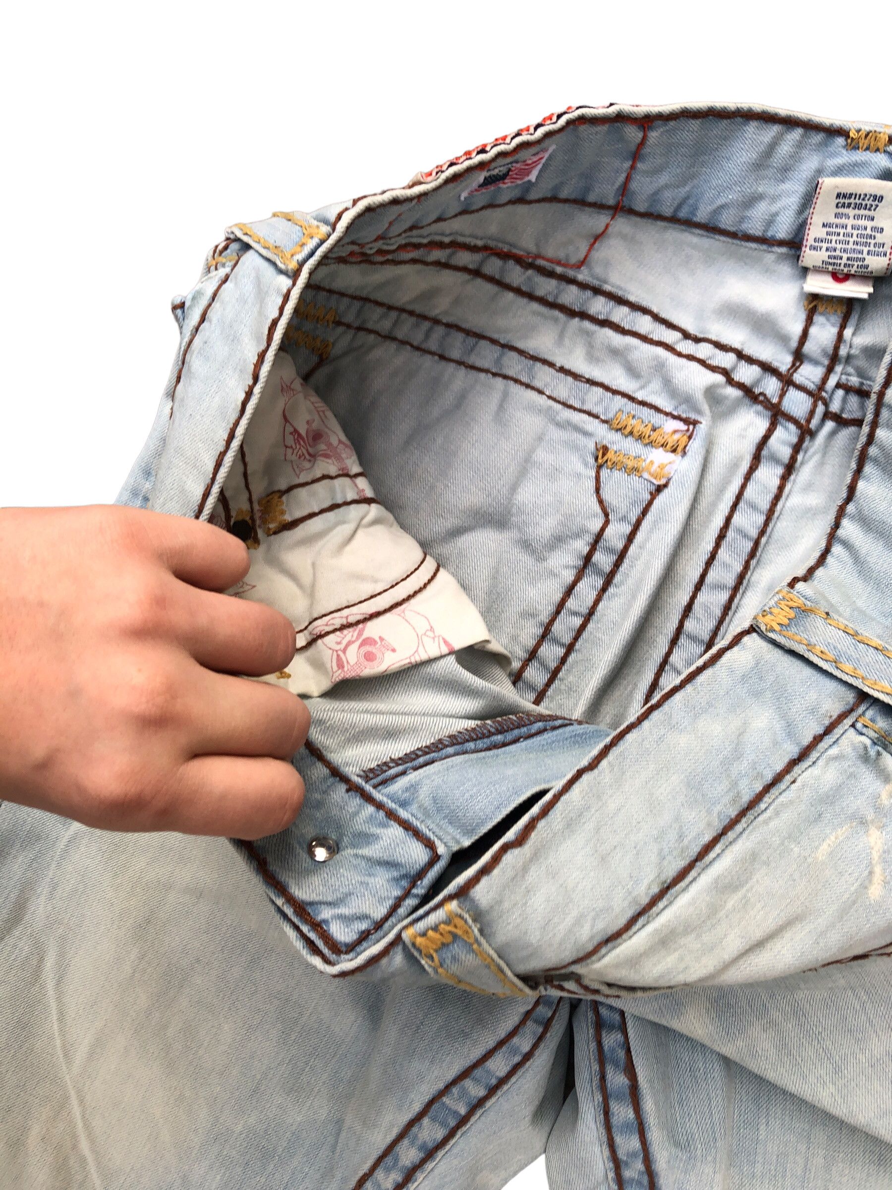 True Religion × Vintage Vintage True Religion Jeans Size 36 RICKY SUPER T Blue Size US 36 / EU 52 - 11 Thumbnail