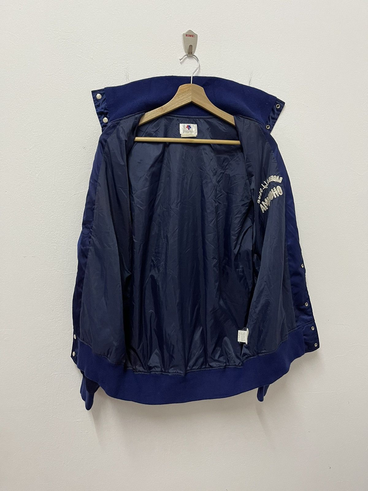 Descente × Japanese Brand × Vintage Vintage Descente Baseball Club Ohshima Satin Buttoned Jacket Size US L / EU 52-54 / 3 - 8 Thumbnail