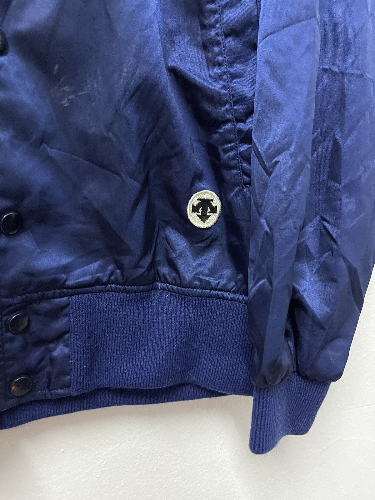 Descente × Japanese Brand × Vintage Vintage Descente Baseball Club Ohshima Satin Buttoned Jacket Size US L / EU 52-54 / 3 - 3 Thumbnail