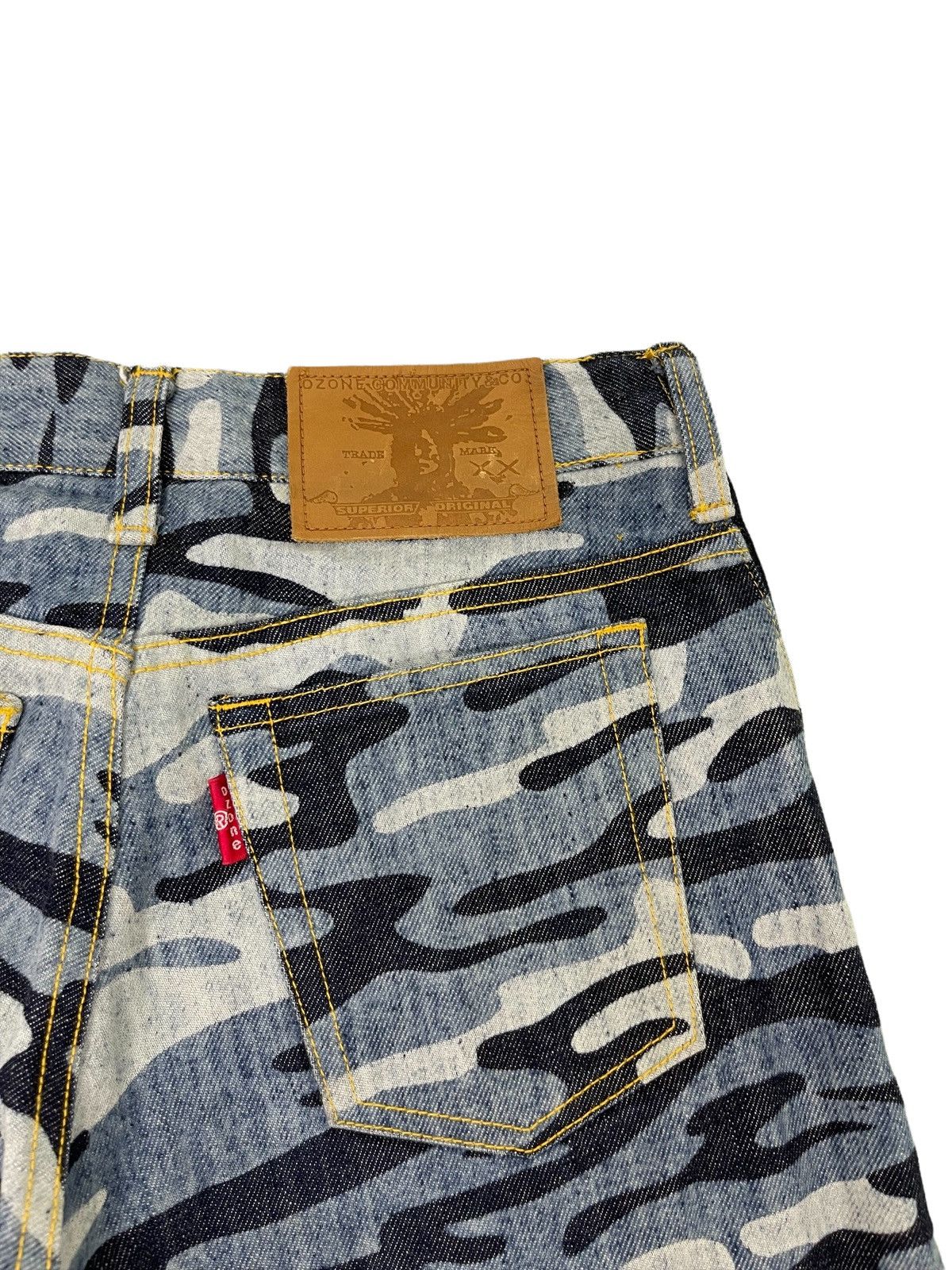 Hysteric Glamour Ozone Community 90s Camo Denim Slight Flare 7🟦 Size US 27 - 11 Thumbnail